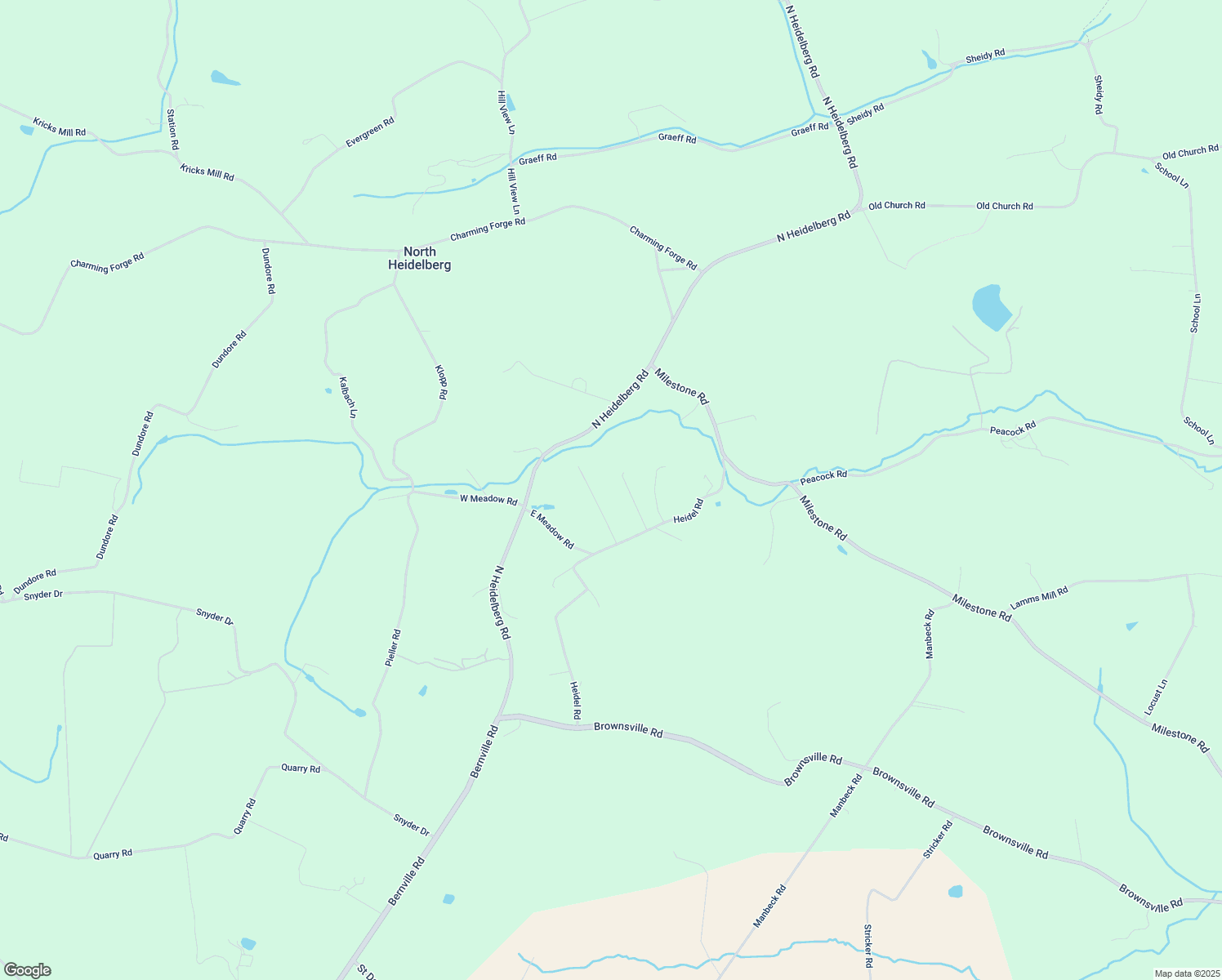 map of restaurants, bars, coffee shops, grocery stores, and more near 19 North Road in Robesonia