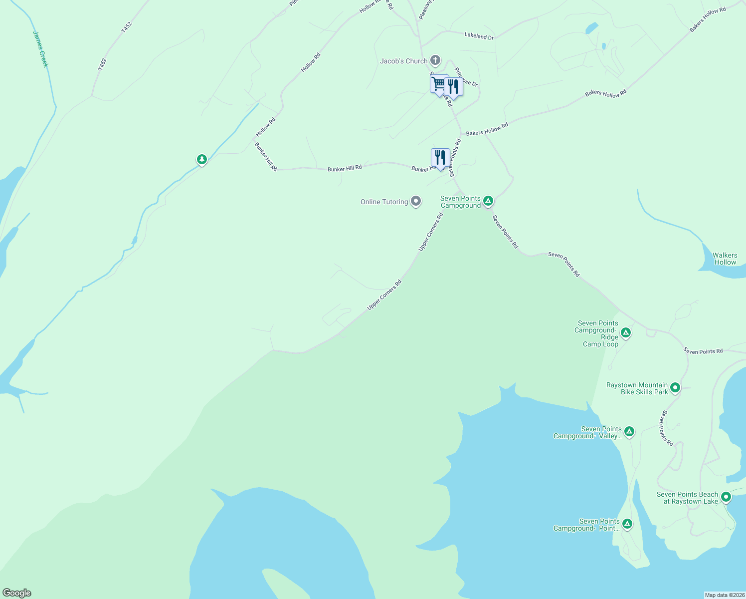 map of restaurants, bars, coffee shops, grocery stores, and more near 13646 Upper Corners Road in Hesston