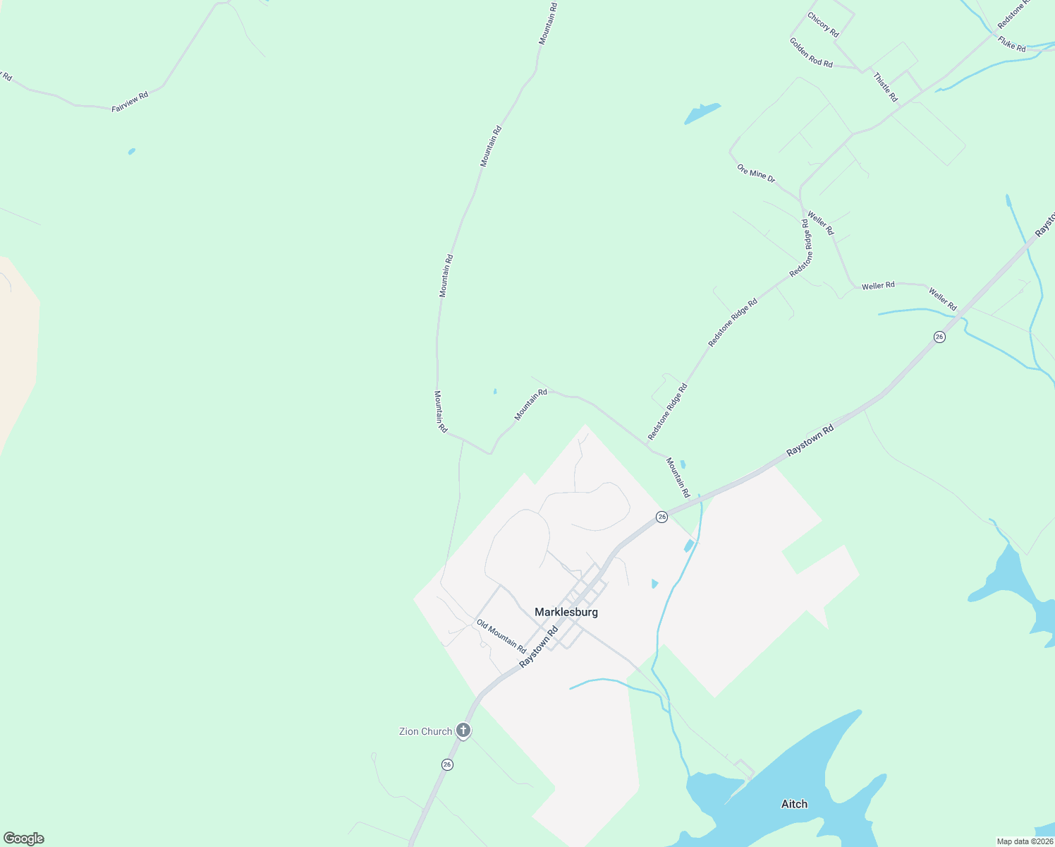map of restaurants, bars, coffee shops, grocery stores, and more near Mountain Road in James Creek