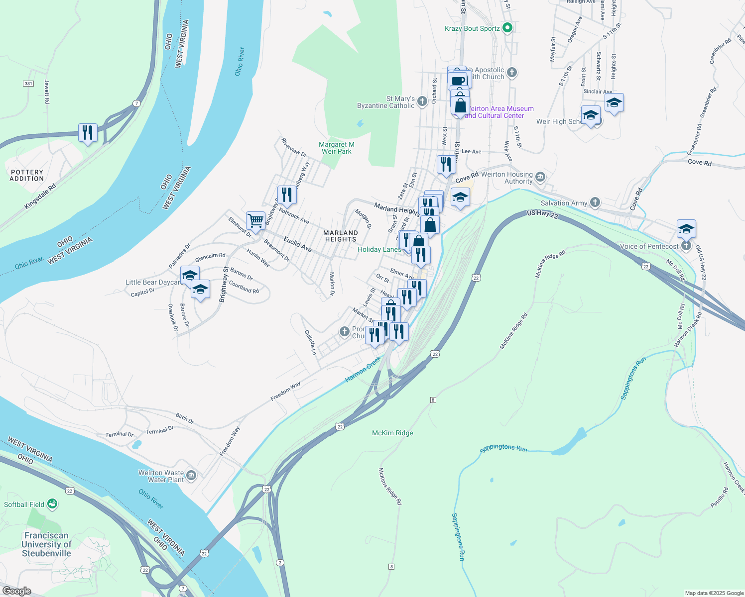 334 Center Street, Weirton WV Walk Score