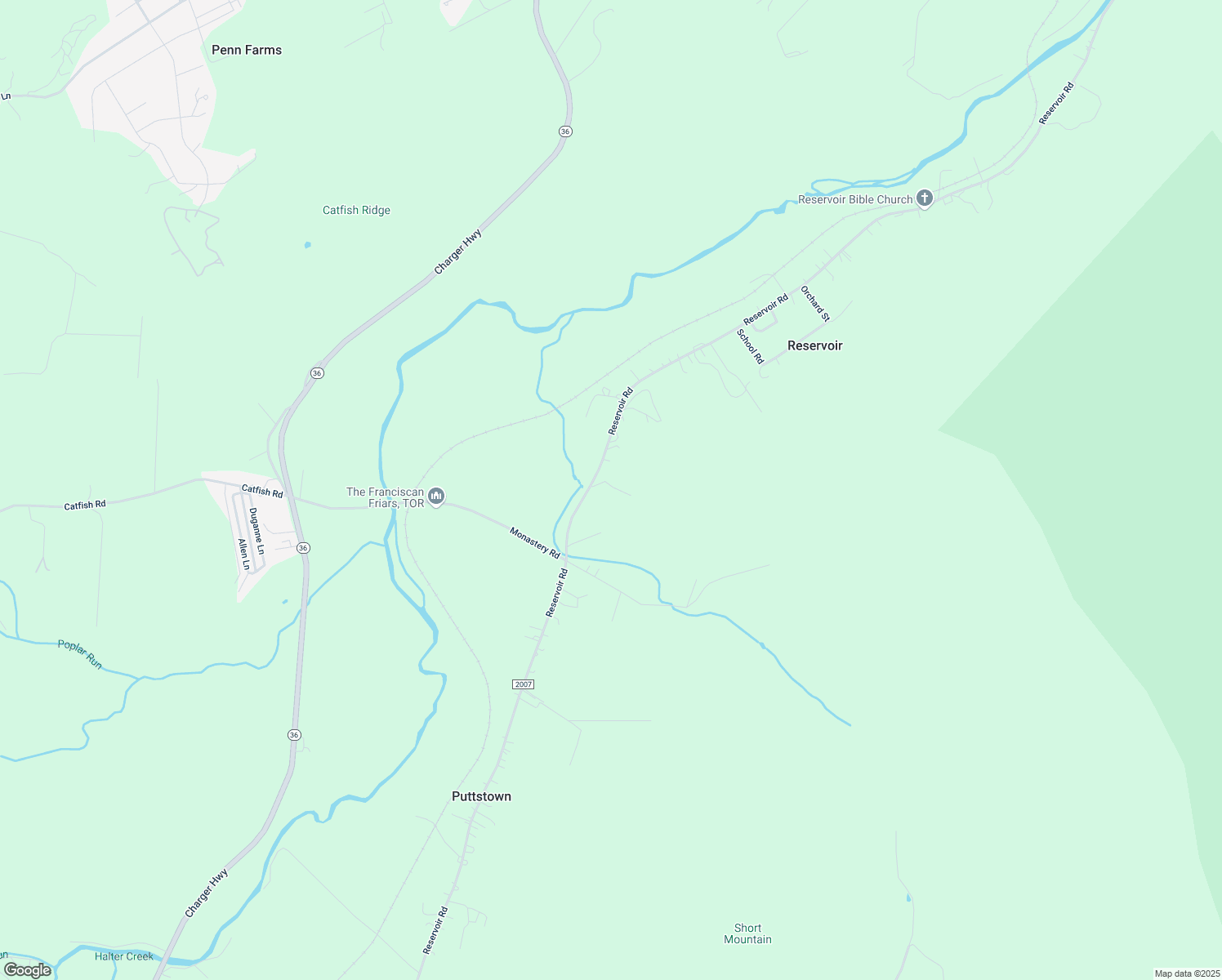 map of restaurants, bars, coffee shops, grocery stores, and more near 1298 Reservoir Road in Hollidaysburg