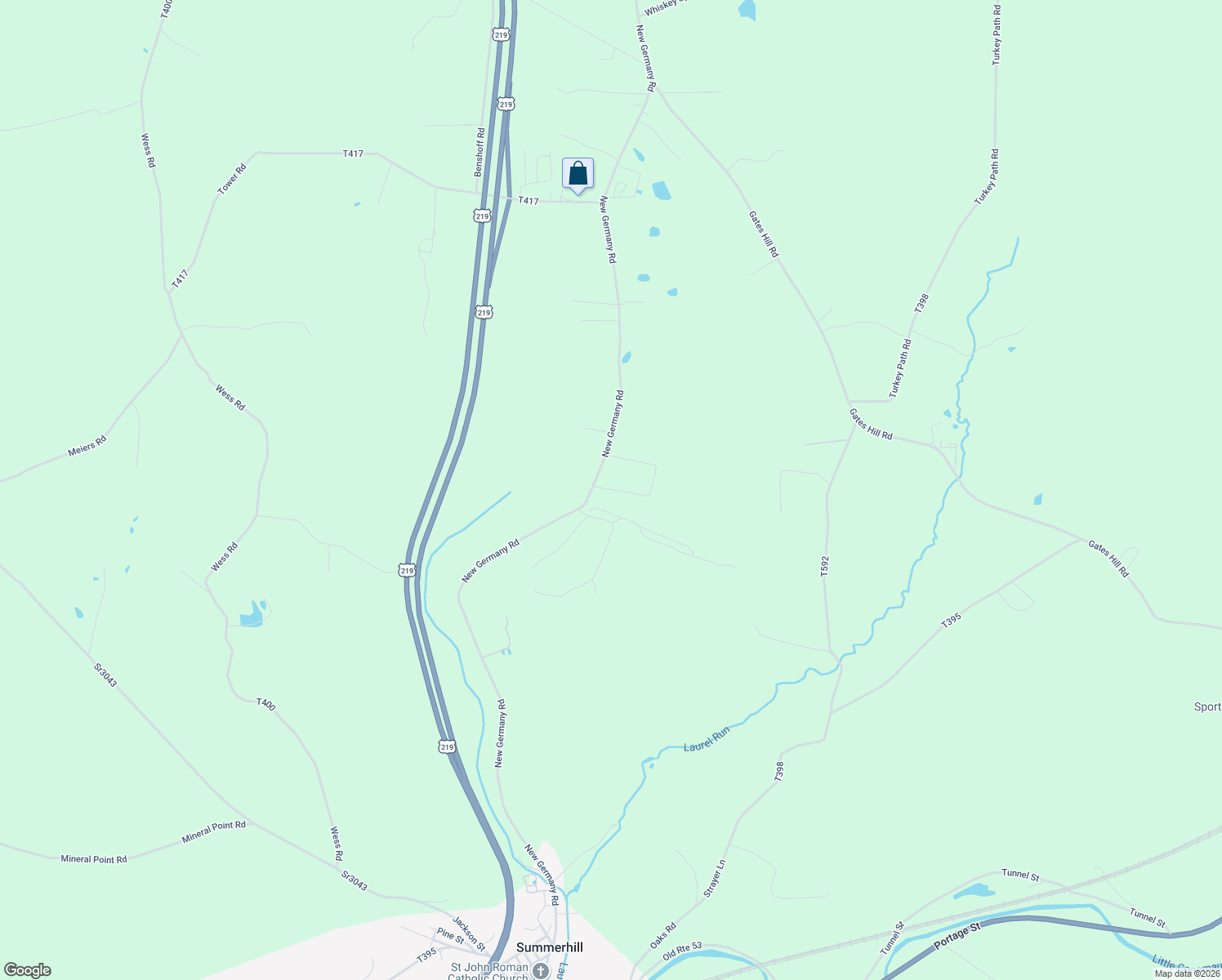 map of restaurants, bars, coffee shops, grocery stores, and more near South Deer Lane in Summerhill
