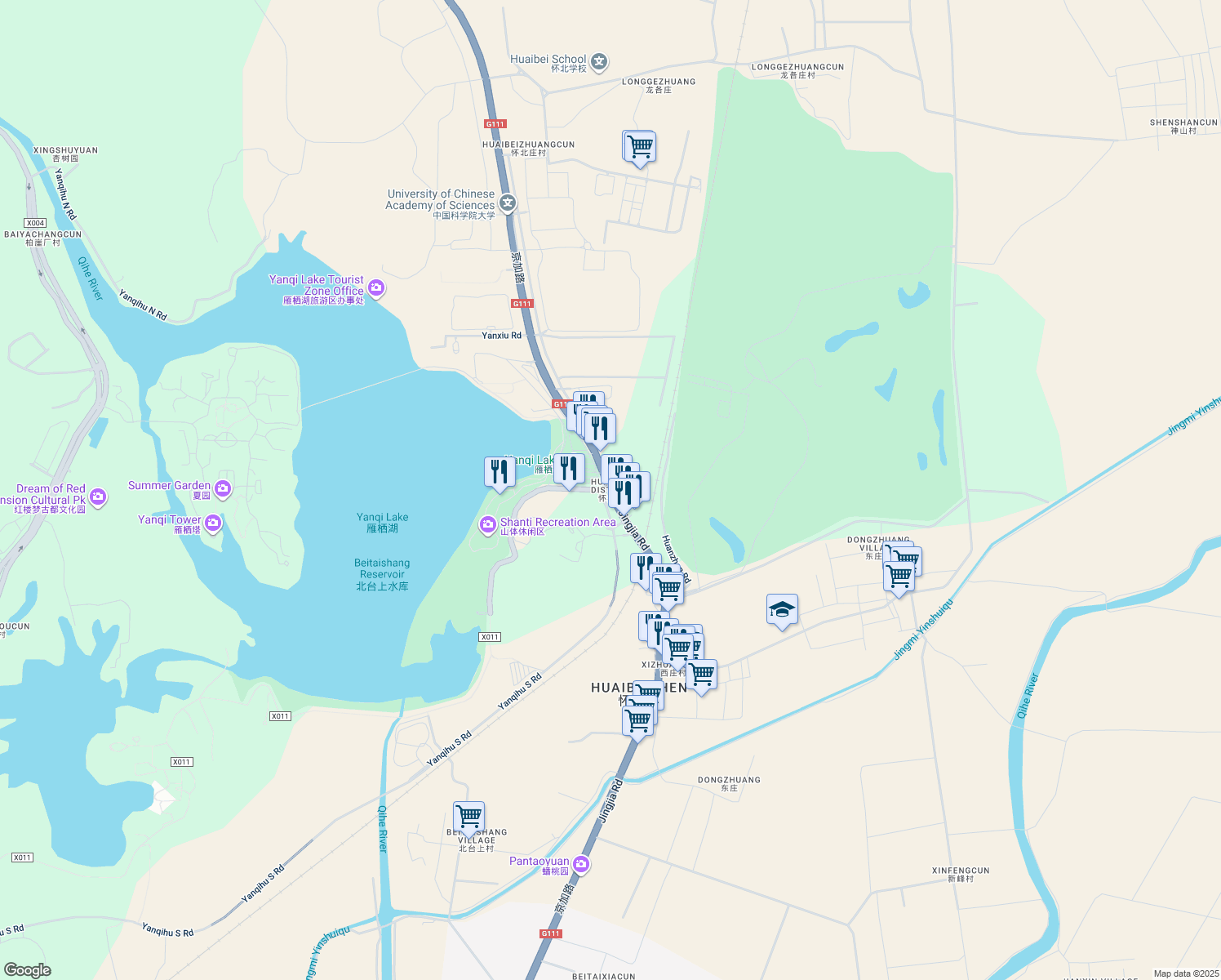 map of restaurants, bars, coffee shops, grocery stores, and more near in 