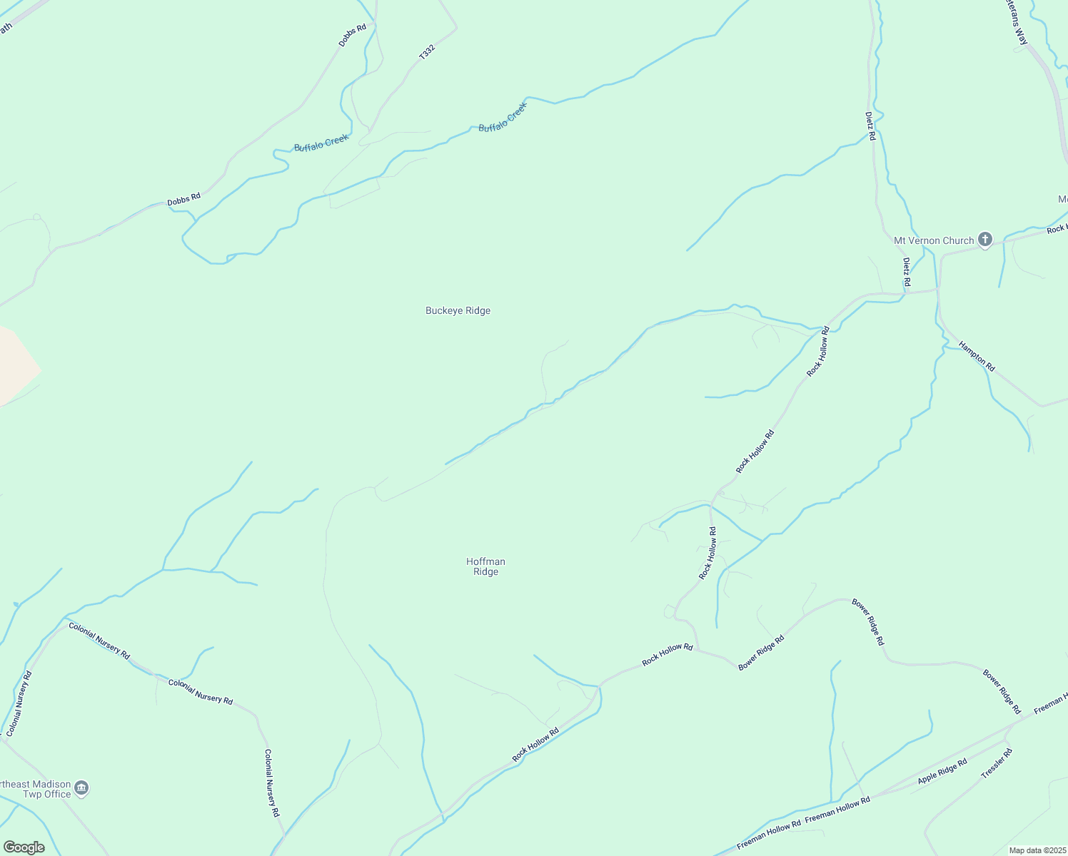 map of restaurants, bars, coffee shops, grocery stores, and more near Paradise Drive in Perry County