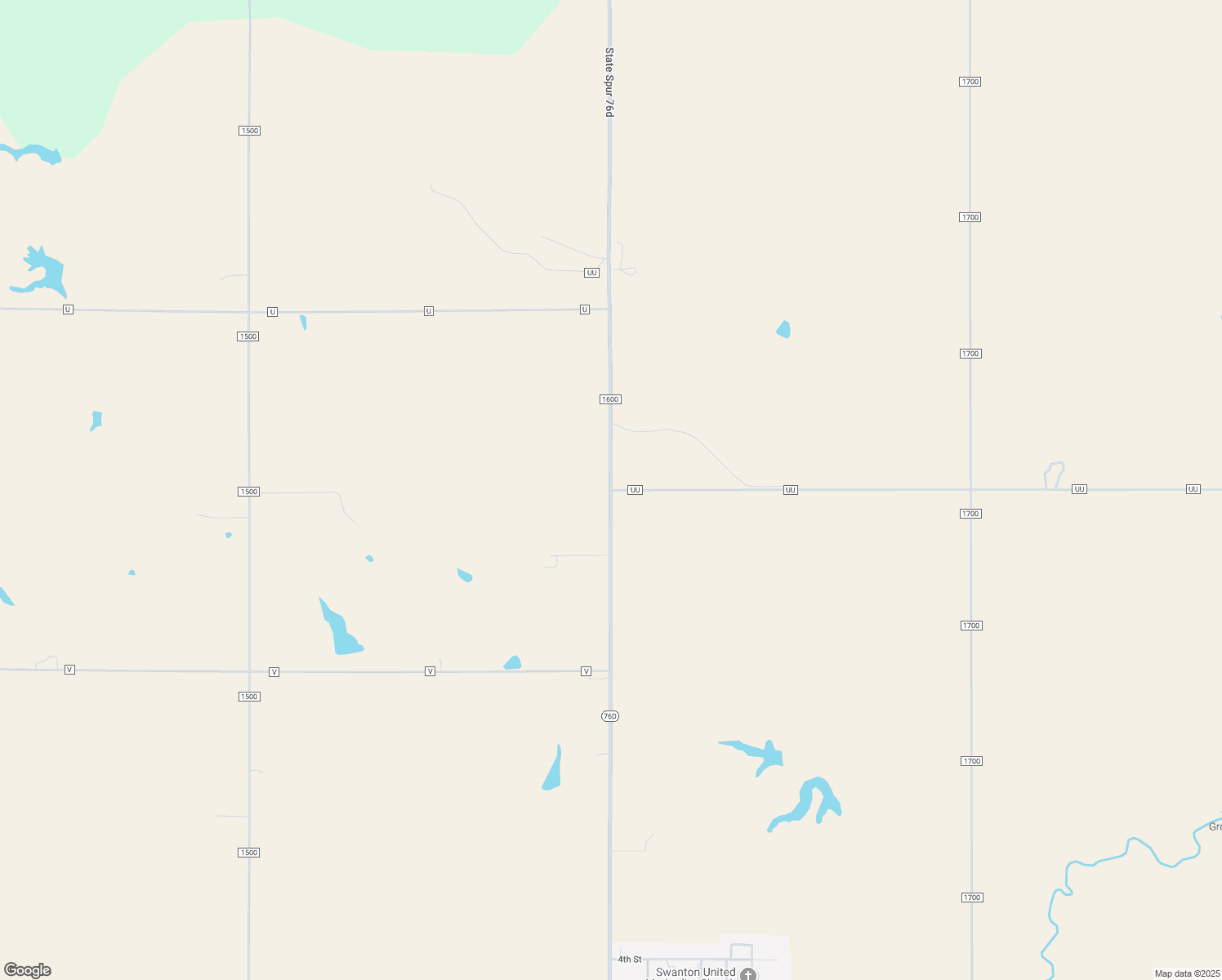 map of restaurants, bars, coffee shops, grocery stores, and more near Nebraska 76D Spur in Swanton