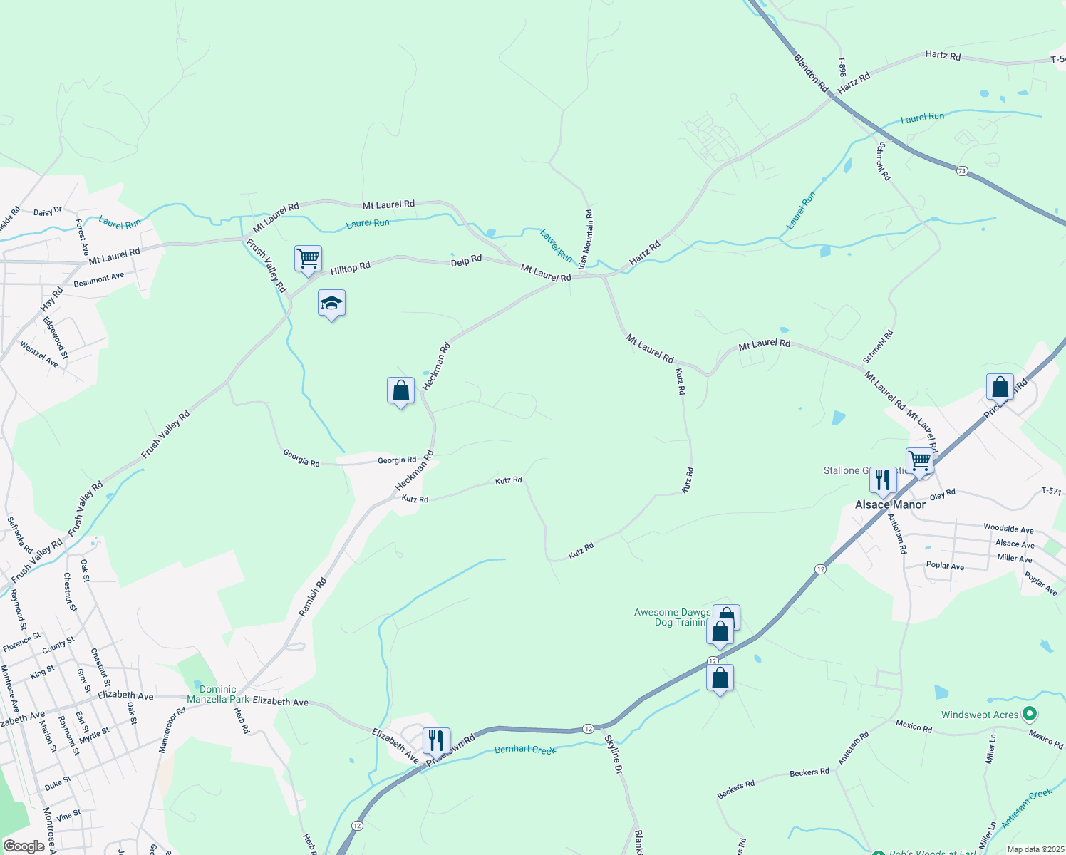 map of restaurants, bars, coffee shops, grocery stores, and more near 137 Beacon Hill Rd in Temple
