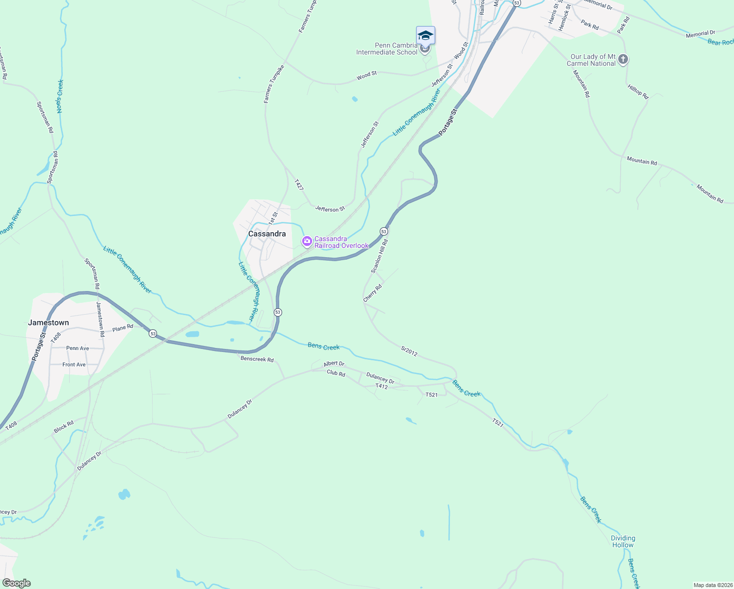 map of restaurants, bars, coffee shops, grocery stores, and more near 100-130 Apple Drive in Lilly