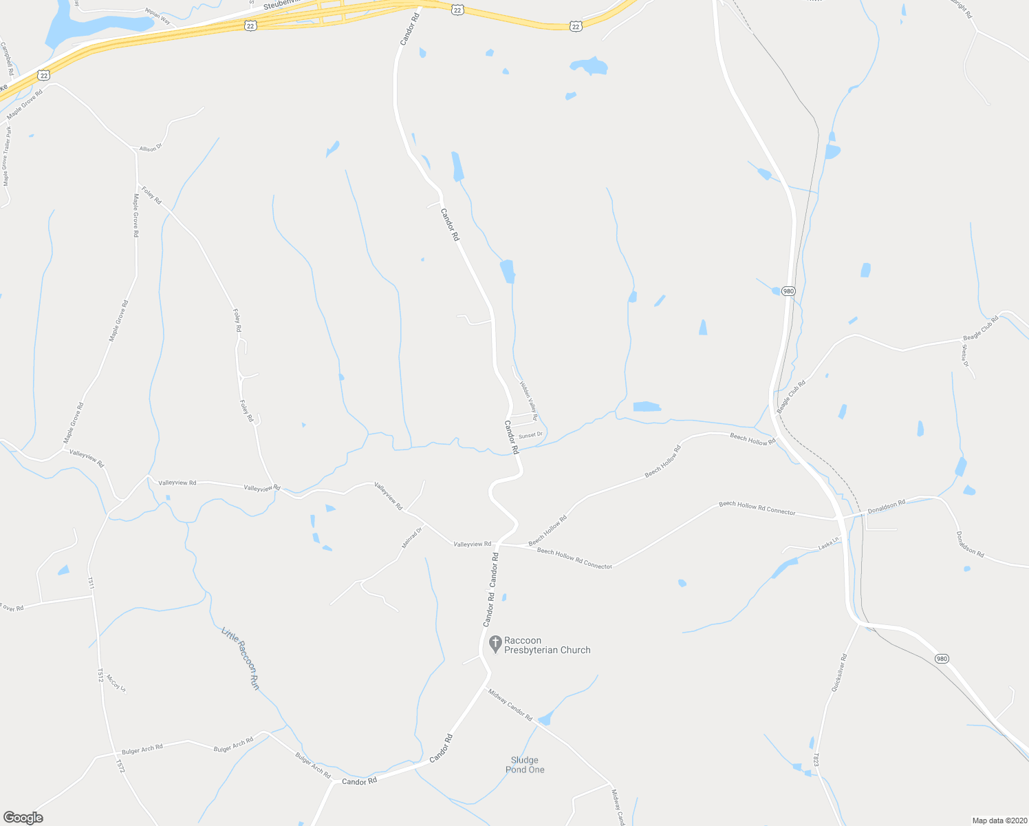 map of restaurants, bars, coffee shops, grocery stores, and more near 1360 Hilltop Drive in Bulger