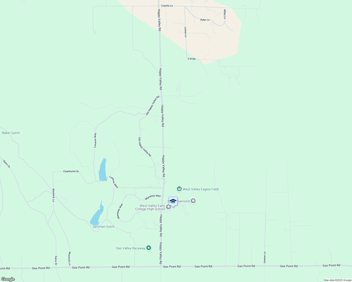 map of restaurants, bars, coffee shops, grocery stores, and more near 17600 Nebraska Way in Anderson