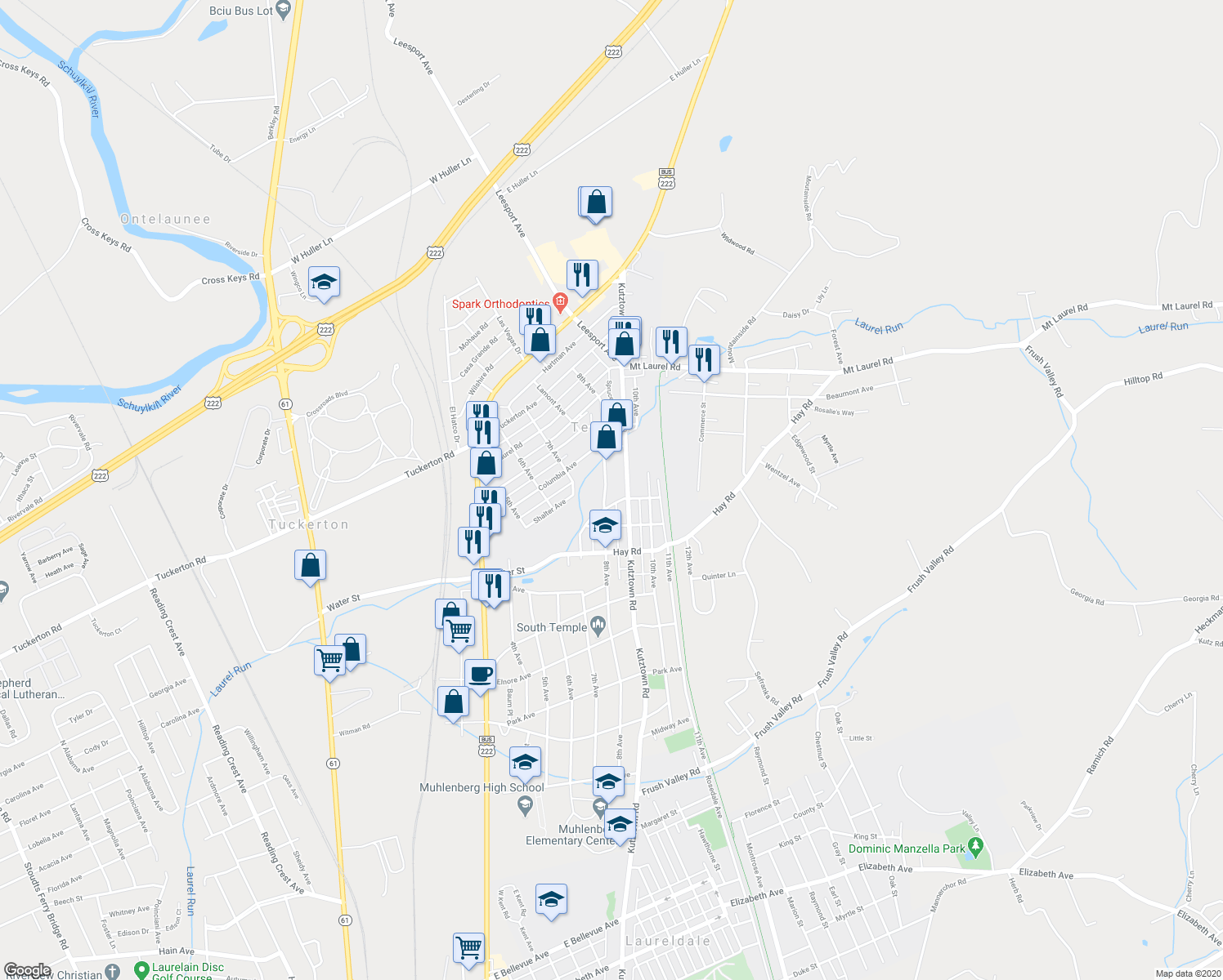 map of restaurants, bars, coffee shops, grocery stores, and more near 4721 8th Avenue in Temple