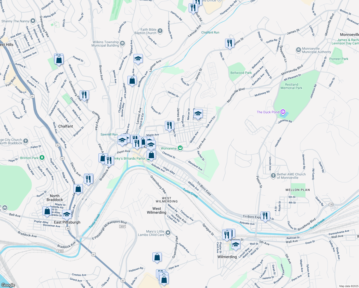 1210 Center Street, Turtle Creek PA Walk Score