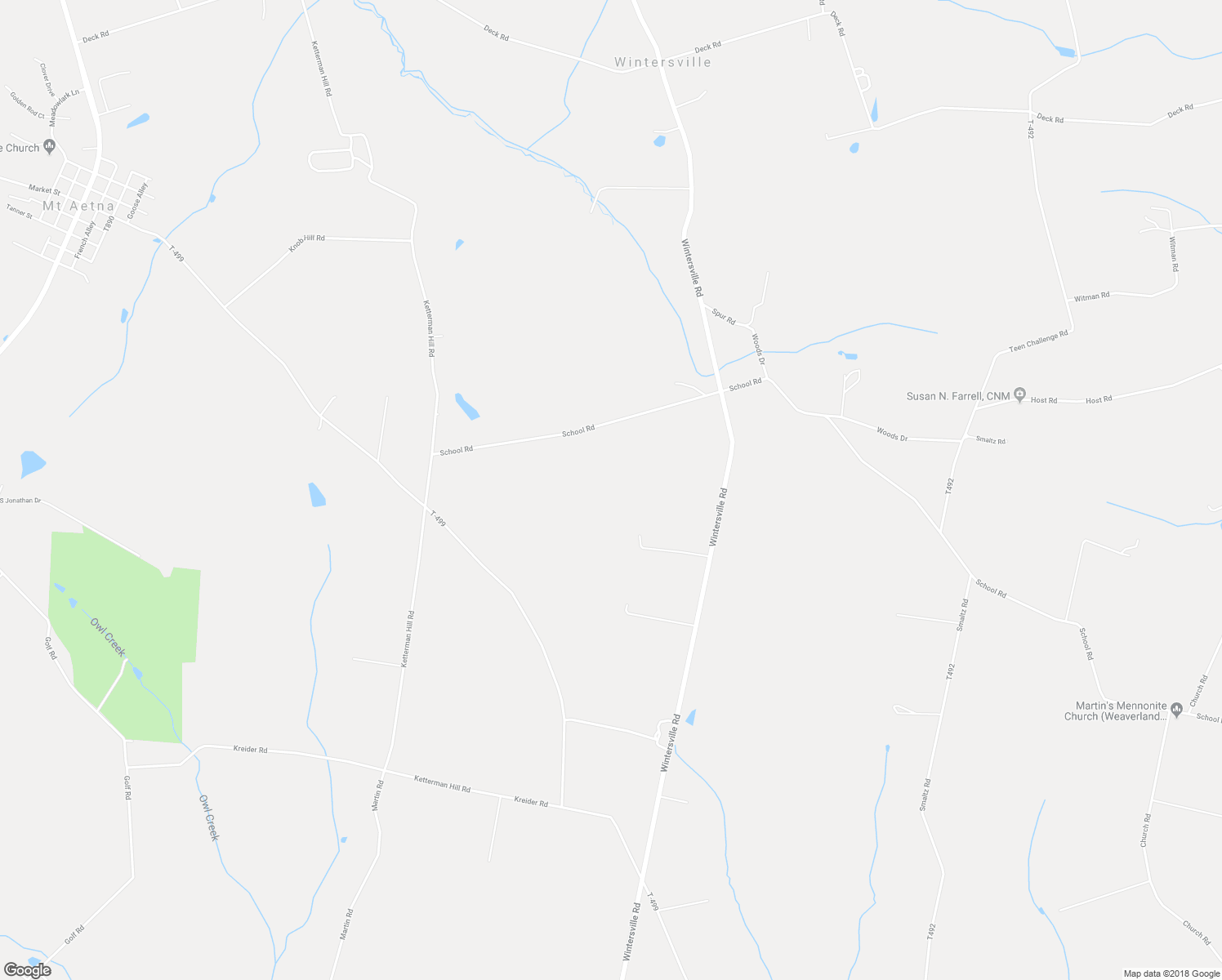 map of restaurants, bars, coffee shops, grocery stores, and more near Wintersville Rd in Richland