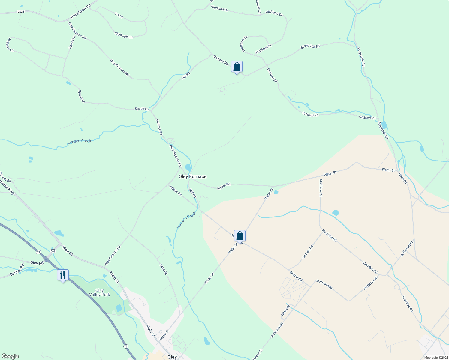 map of restaurants, bars, coffee shops, grocery stores, and more near 85 Reider Road in Fleetwood