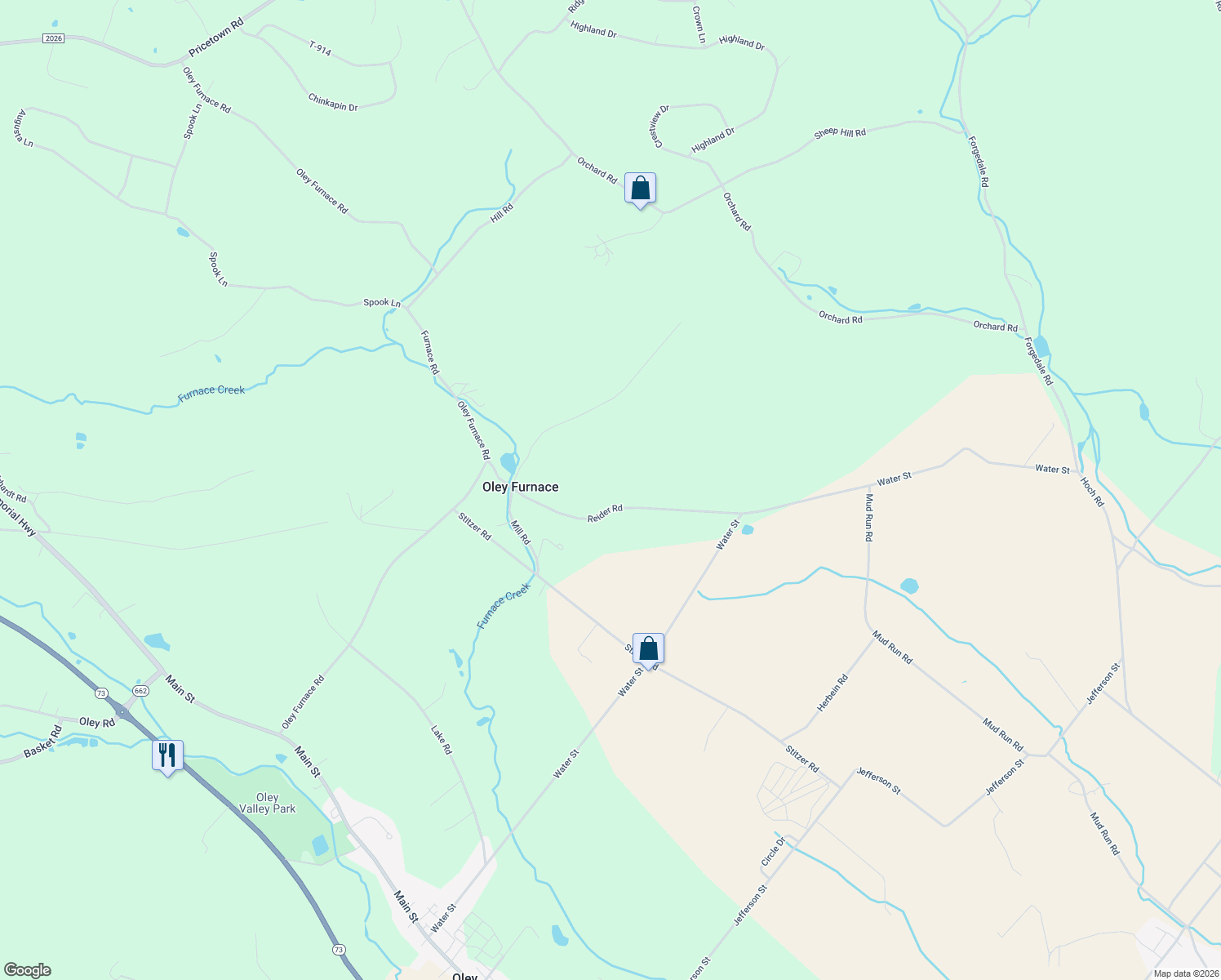 map of restaurants, bars, coffee shops, grocery stores, and more near 85 Reider Road in Fleetwood