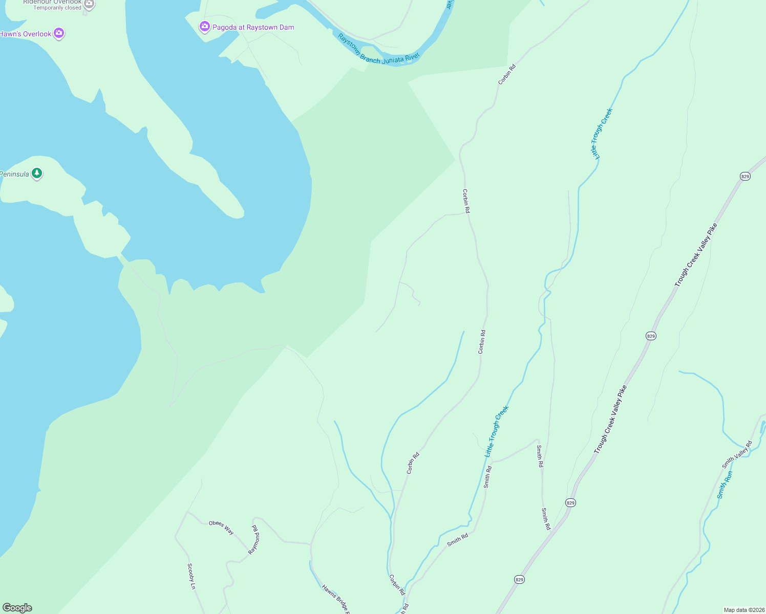map of restaurants, bars, coffee shops, grocery stores, and more near 8165 Sand Rock Road in Huntingdon