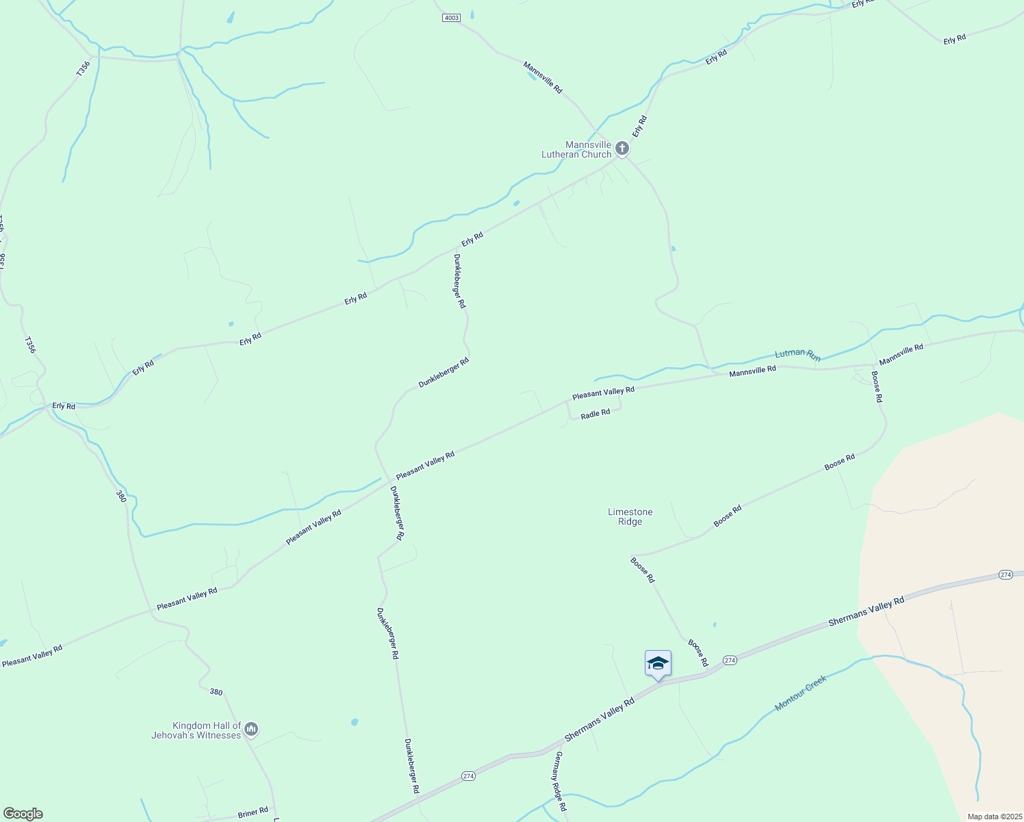 map of restaurants, bars, coffee shops, grocery stores, and more near 678 Pleasant Valley Road in Elliottsburg