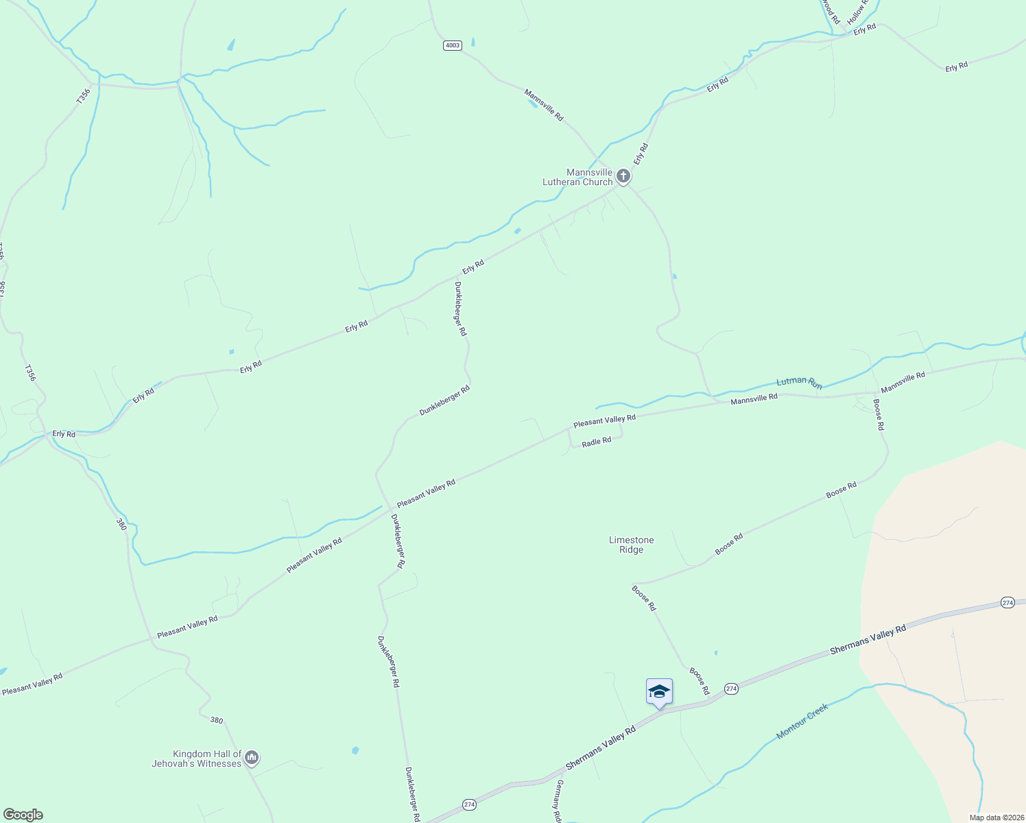 map of restaurants, bars, coffee shops, grocery stores, and more near 678 Pleasant Valley Road in Elliottsburg