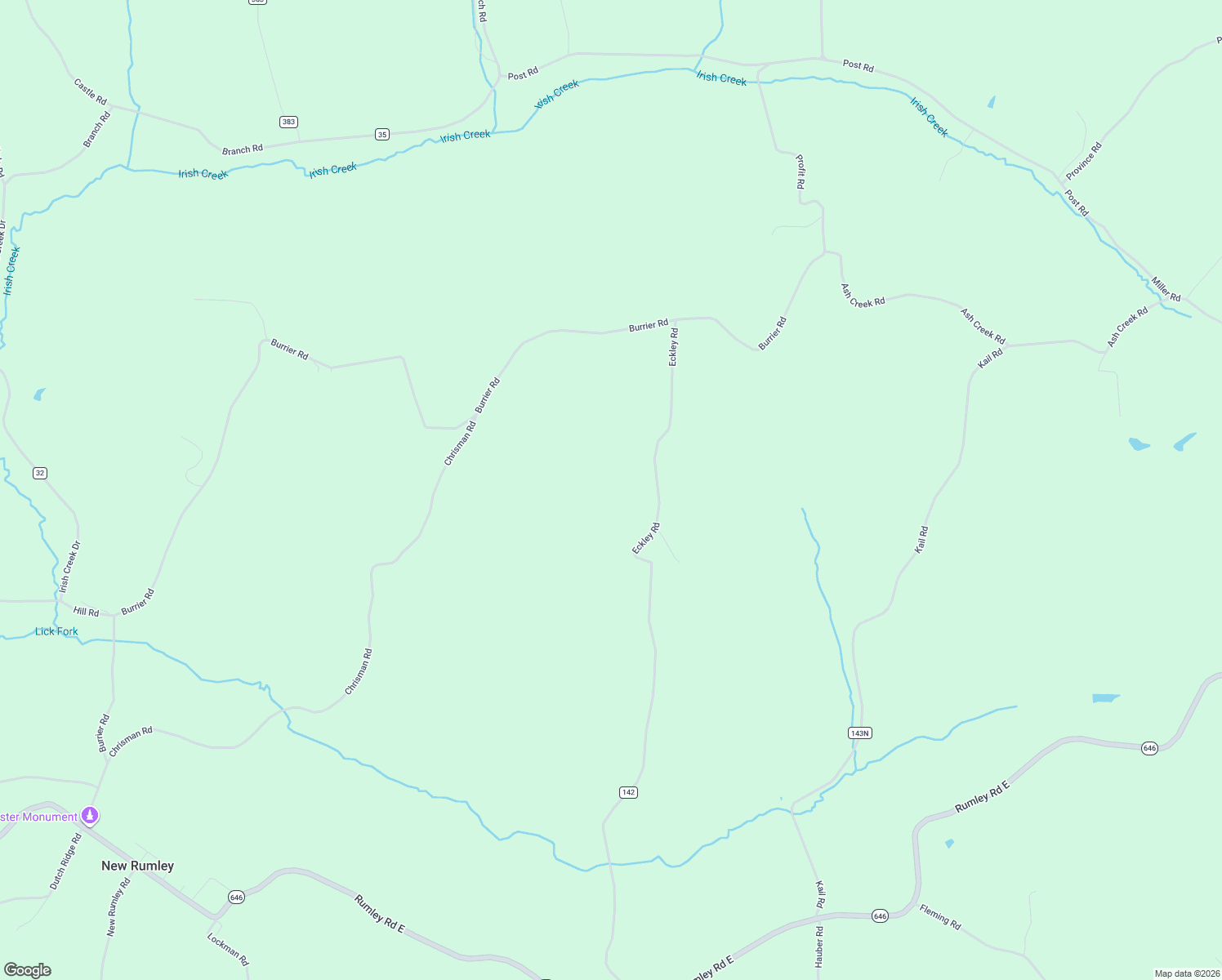 map of restaurants, bars, coffee shops, grocery stores, and more near in New Rumley