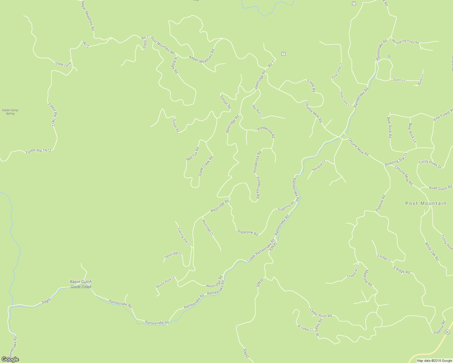 map of restaurants, bars, coffee shops, grocery stores, and more near Westridge Road in Hayfork