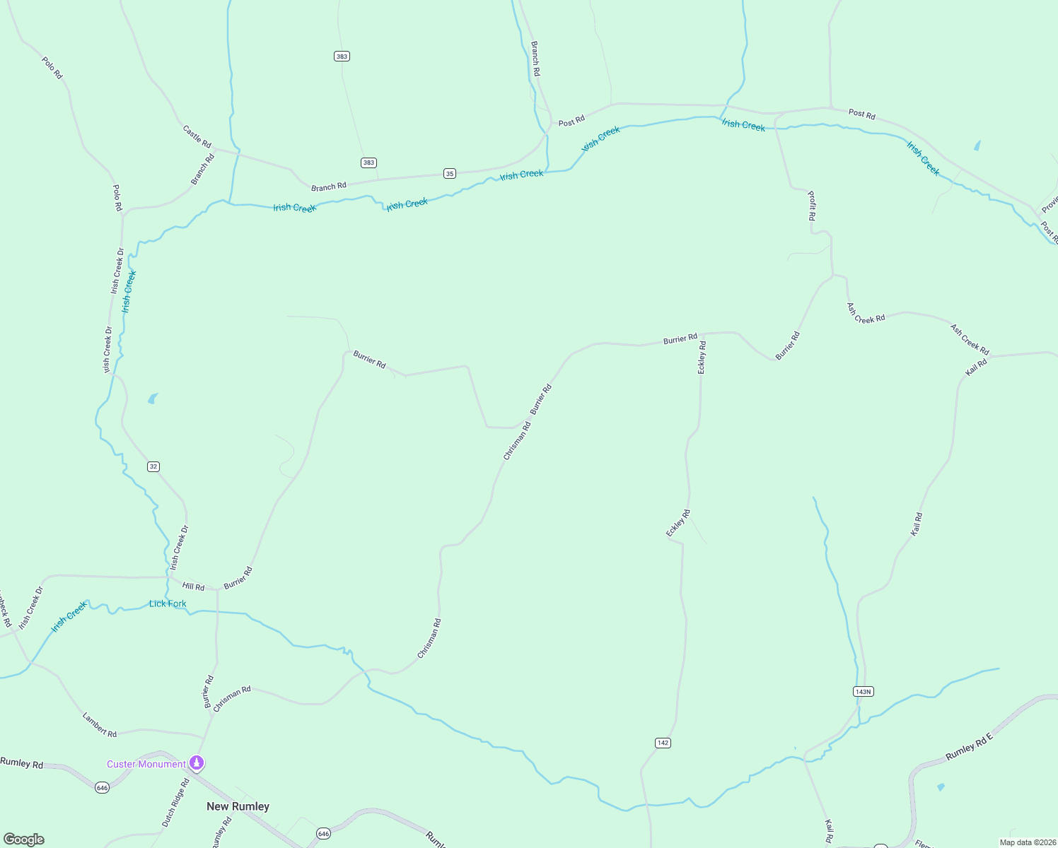 map of restaurants, bars, coffee shops, grocery stores, and more near 42296 Chrisman Rd in Jewett