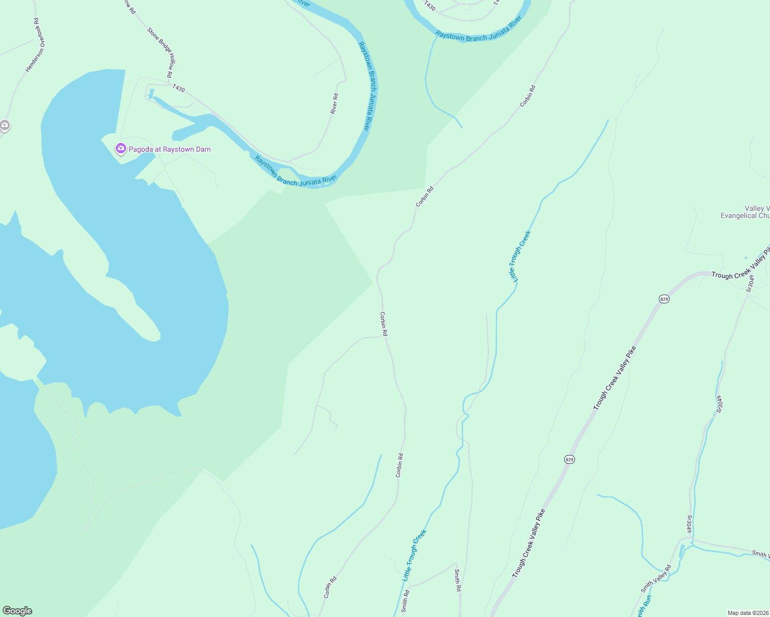 map of restaurants, bars, coffee shops, grocery stores, and more near 12825 Corbin Road in Huntingdon
