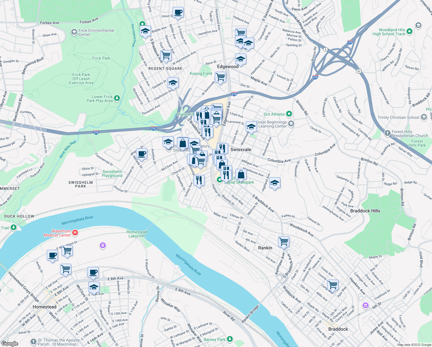7524 Washington Street, Swissvale PA Walk Score