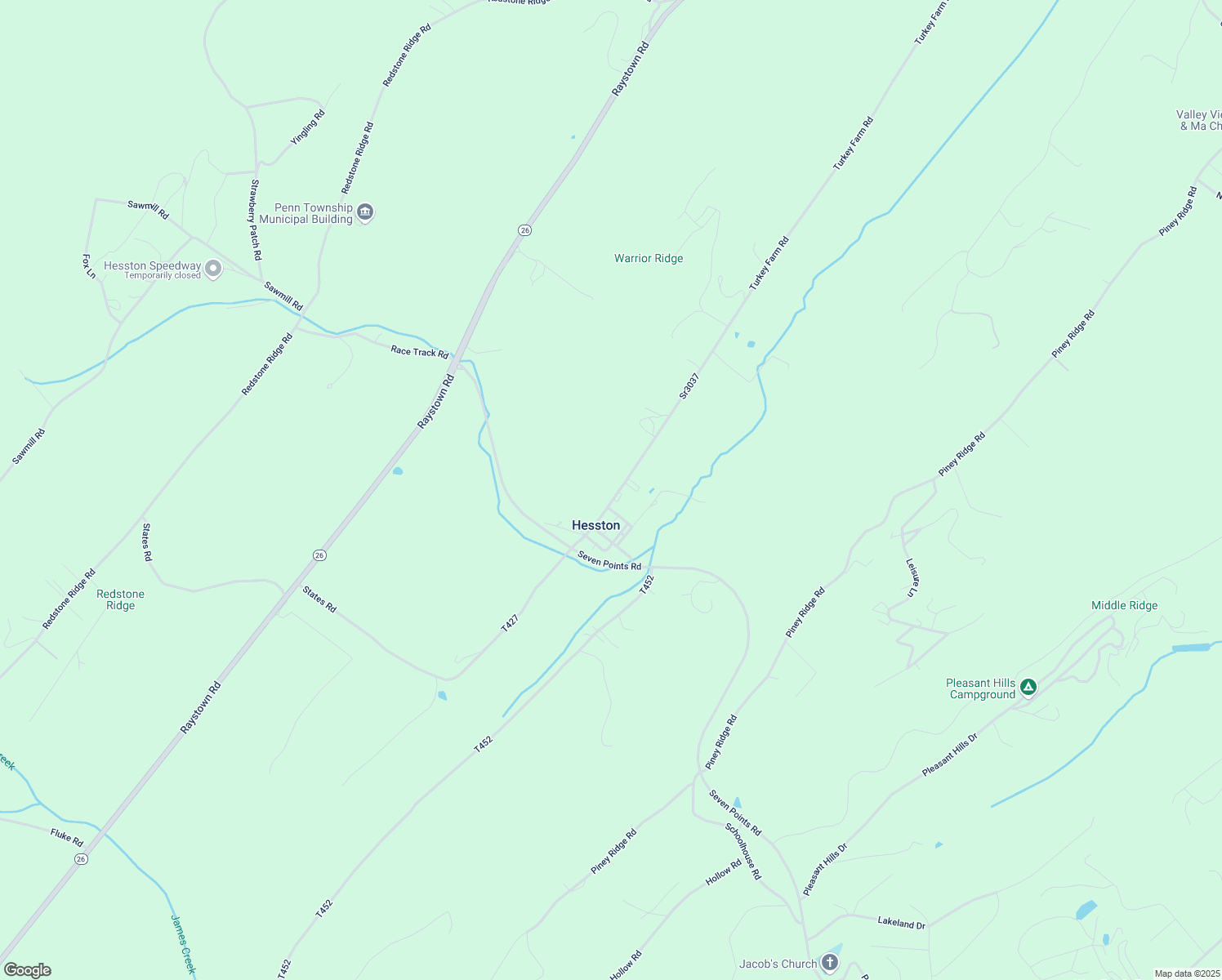 map of restaurants, bars, coffee shops, grocery stores, and more near 12694 Turkey Farm Road in Huntingdon