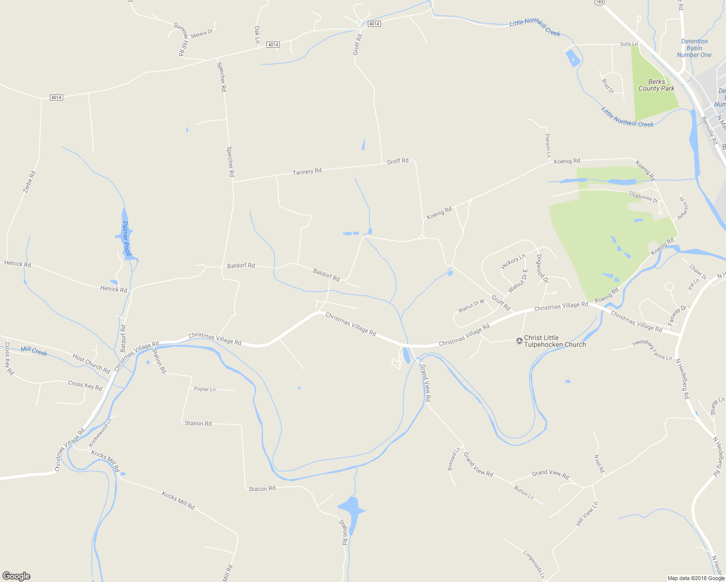 map of restaurants, bars, coffee shops, grocery stores, and more near 114 James Road in Bernville