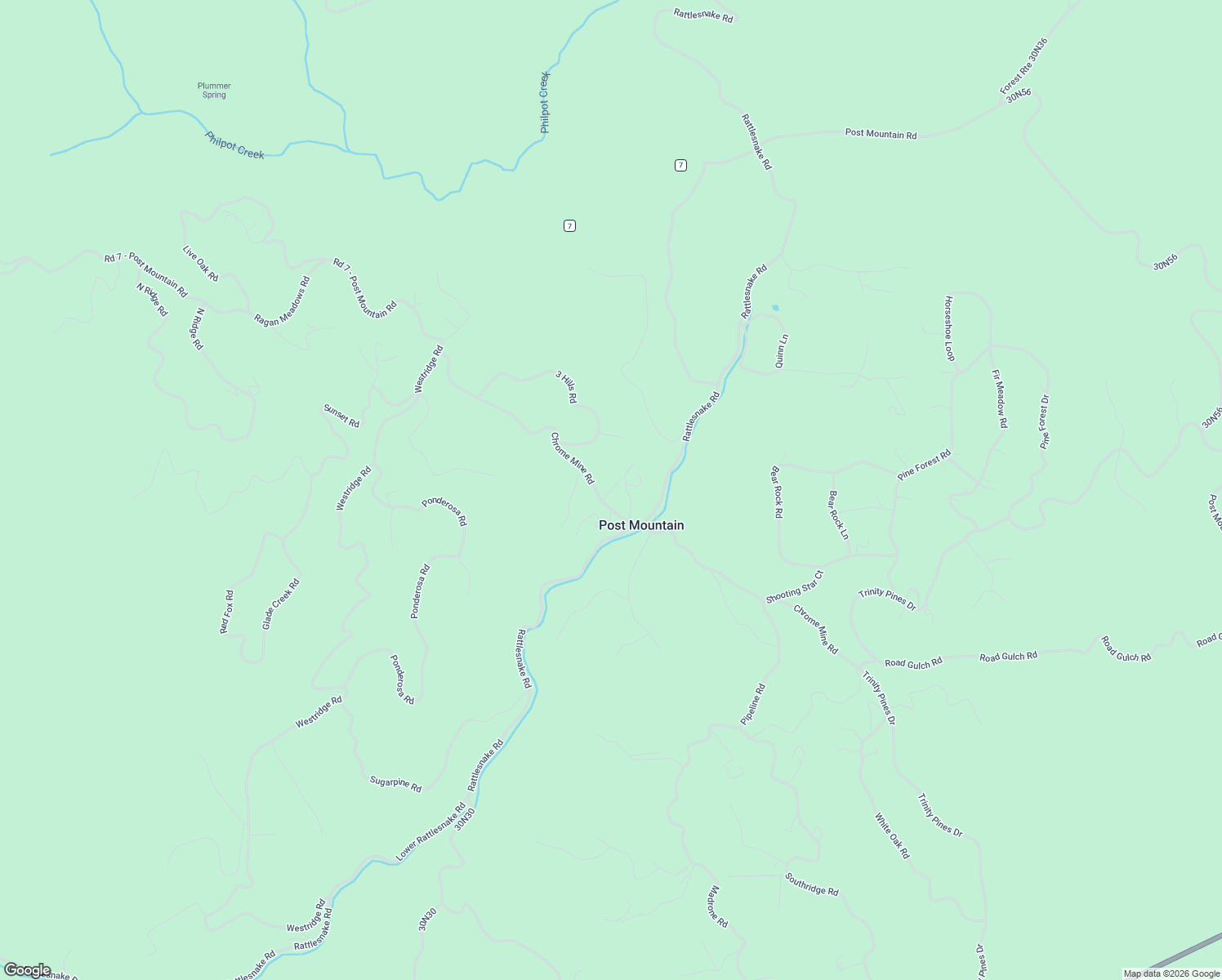 map of restaurants, bars, coffee shops, grocery stores, and more near Fern Court in Hayfork