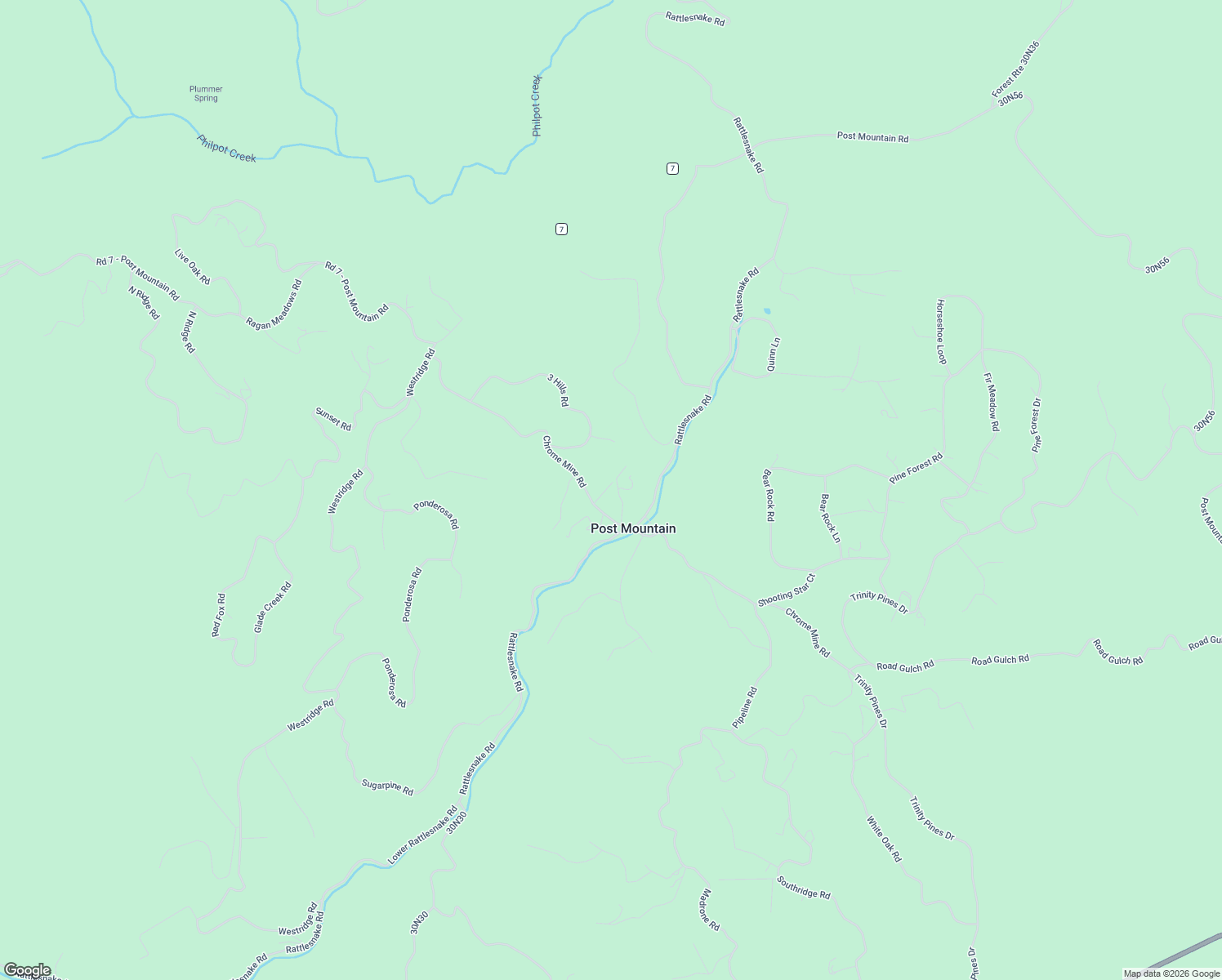 map of restaurants, bars, coffee shops, grocery stores, and more near Fern Court in Hayfork