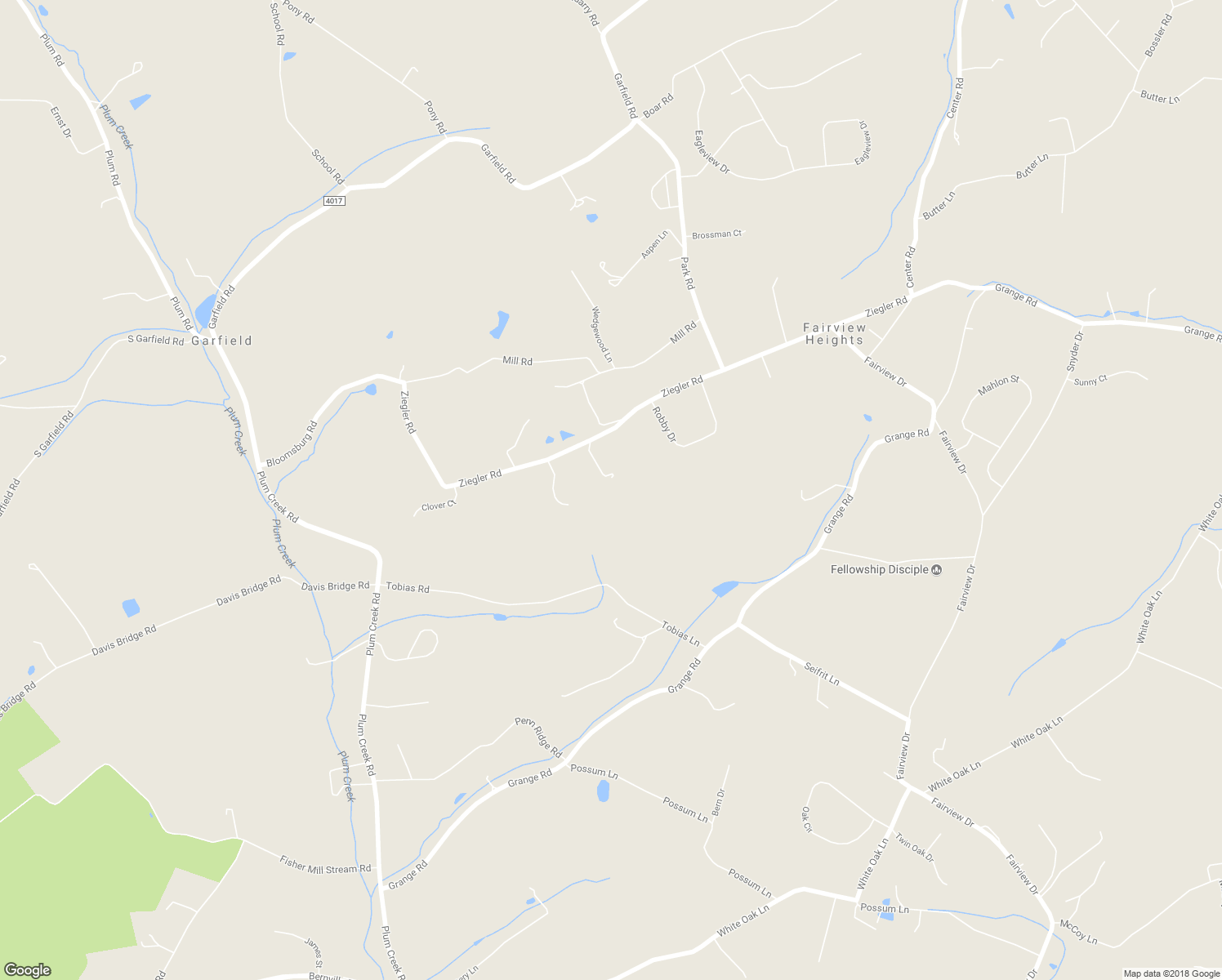 map of restaurants, bars, coffee shops, grocery stores, and more near 254 Ziegler Road in Leesport