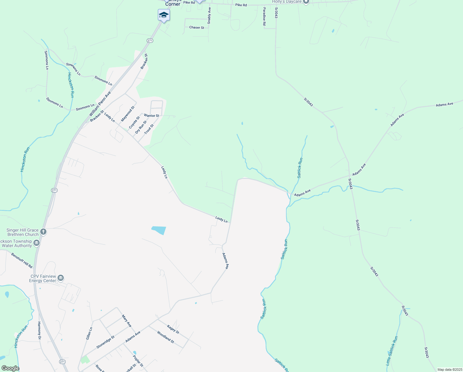 map of restaurants, bars, coffee shops, grocery stores, and more near 101-199 Cherry Wood Dr in Cambria