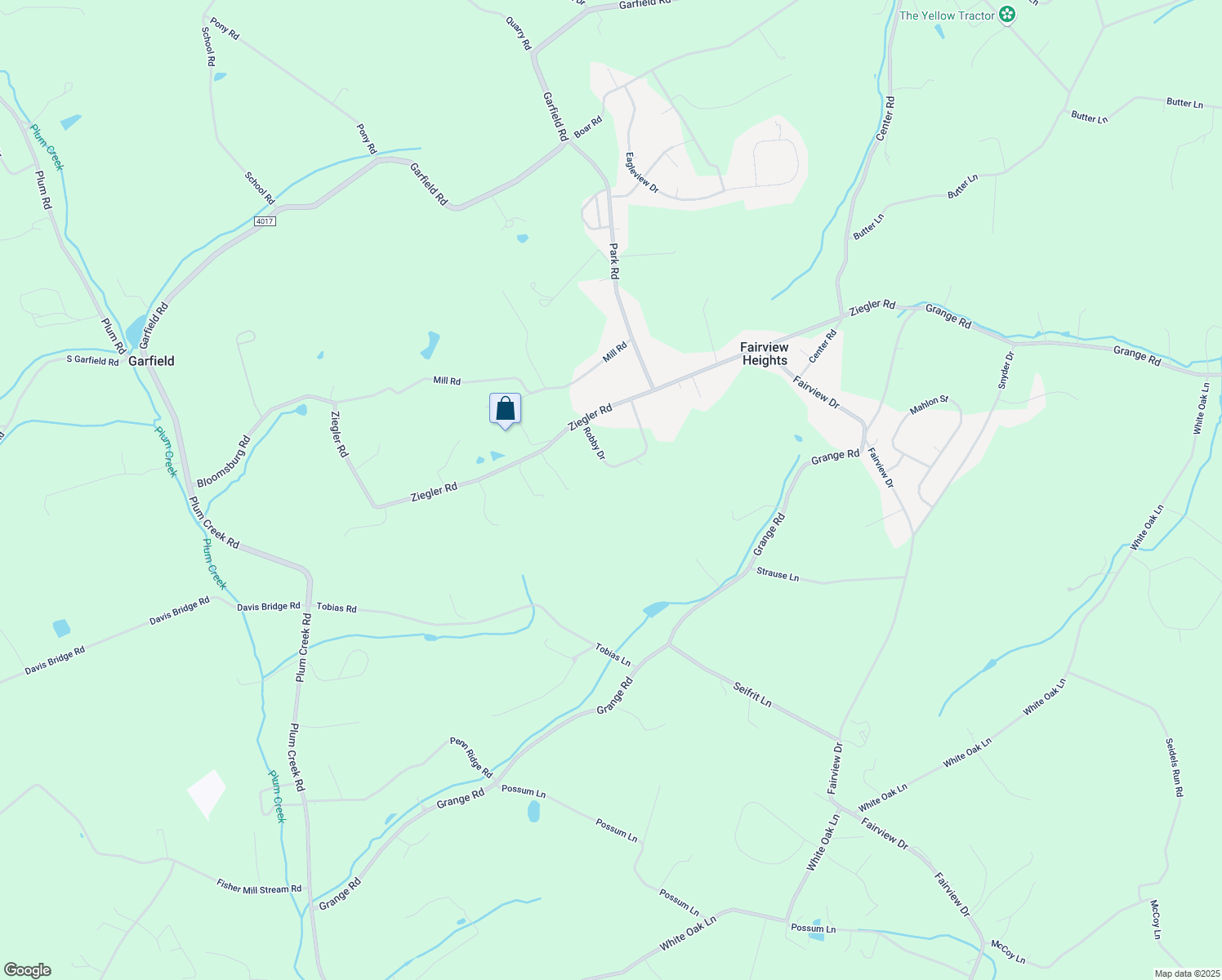 map of restaurants, bars, coffee shops, grocery stores, and more near 132 Robby Drive in Leesport