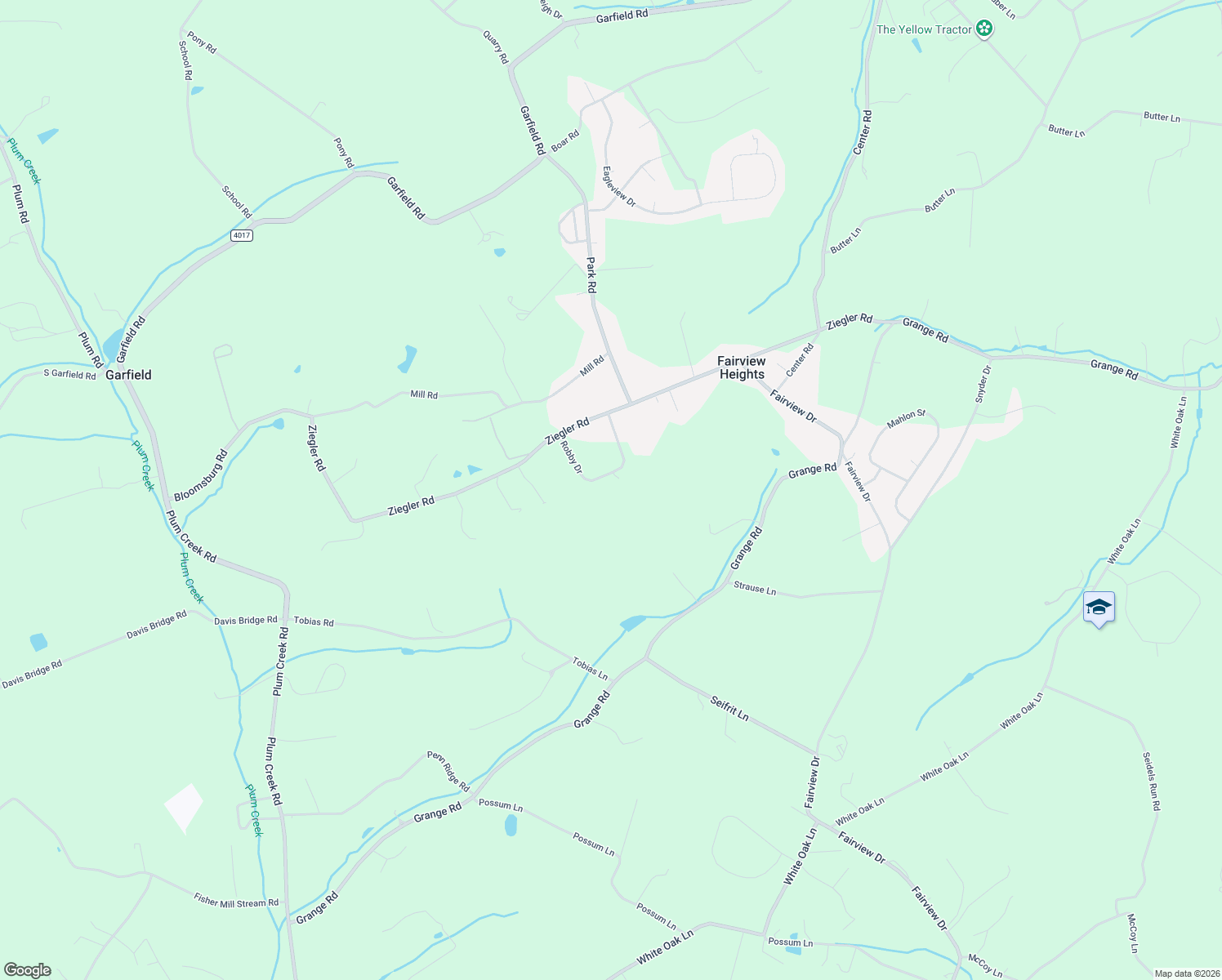 map of restaurants, bars, coffee shops, grocery stores, and more near 124 Robby Drive in Leesport