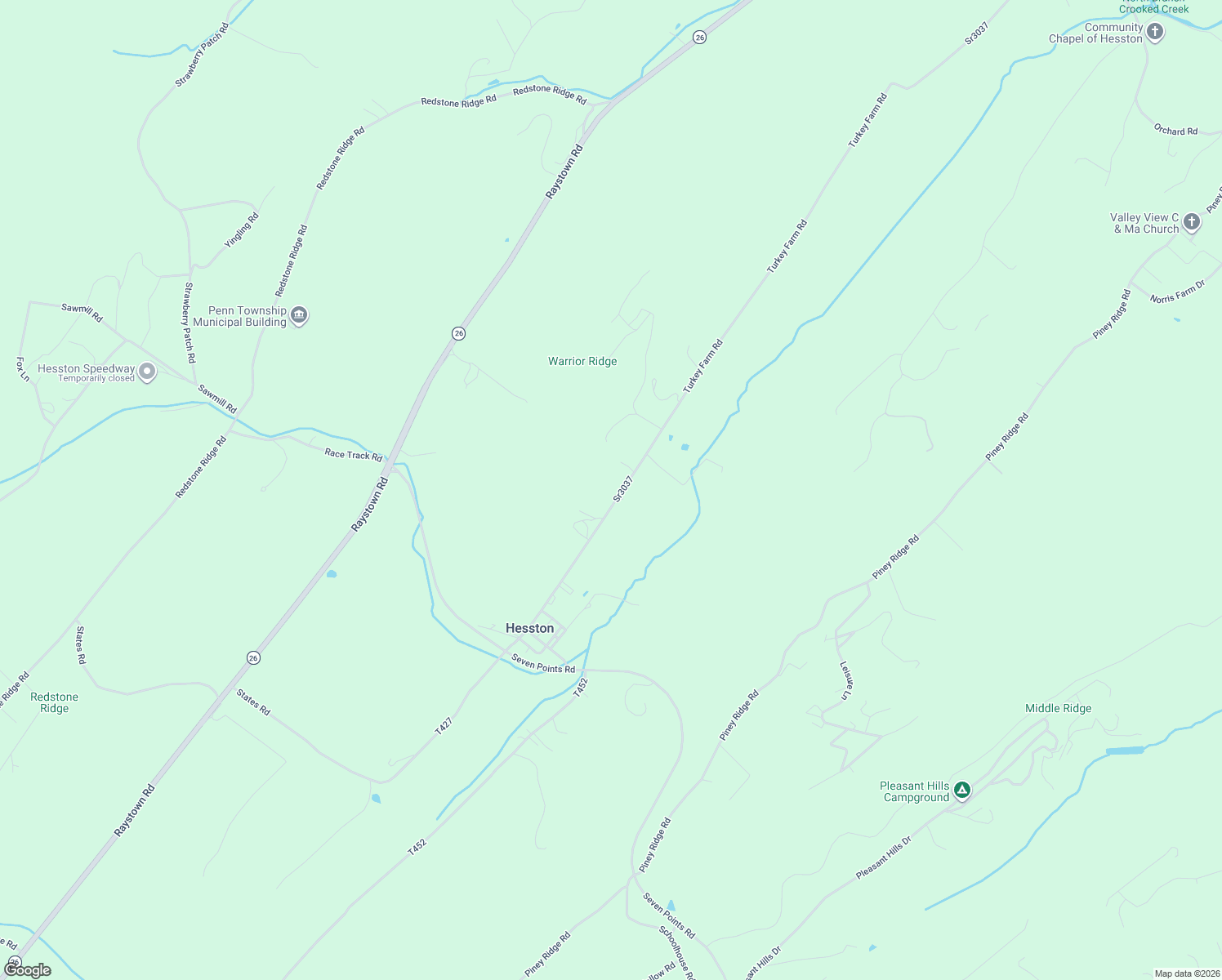 map of restaurants, bars, coffee shops, grocery stores, and more near 12520 Turkey Farm Road in Huntingdon