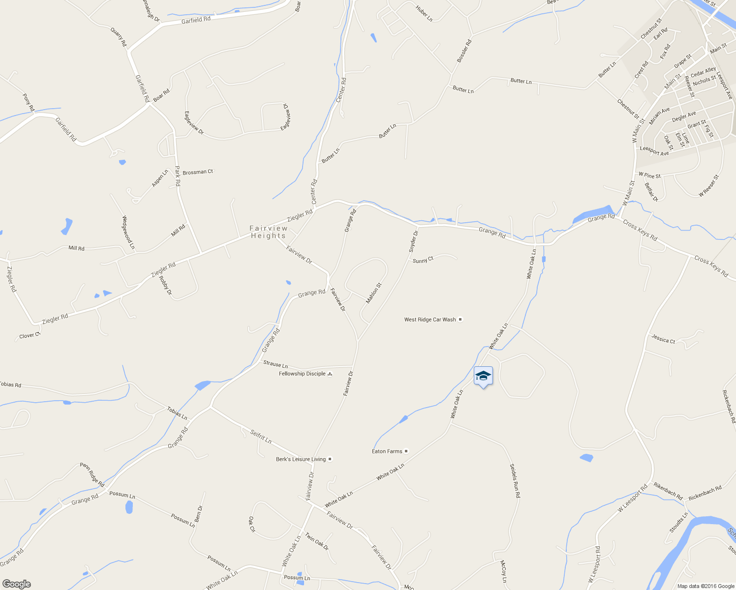 map of restaurants, bars, coffee shops, grocery stores, and more near 1146 Dunkelberger Rd in Leesport