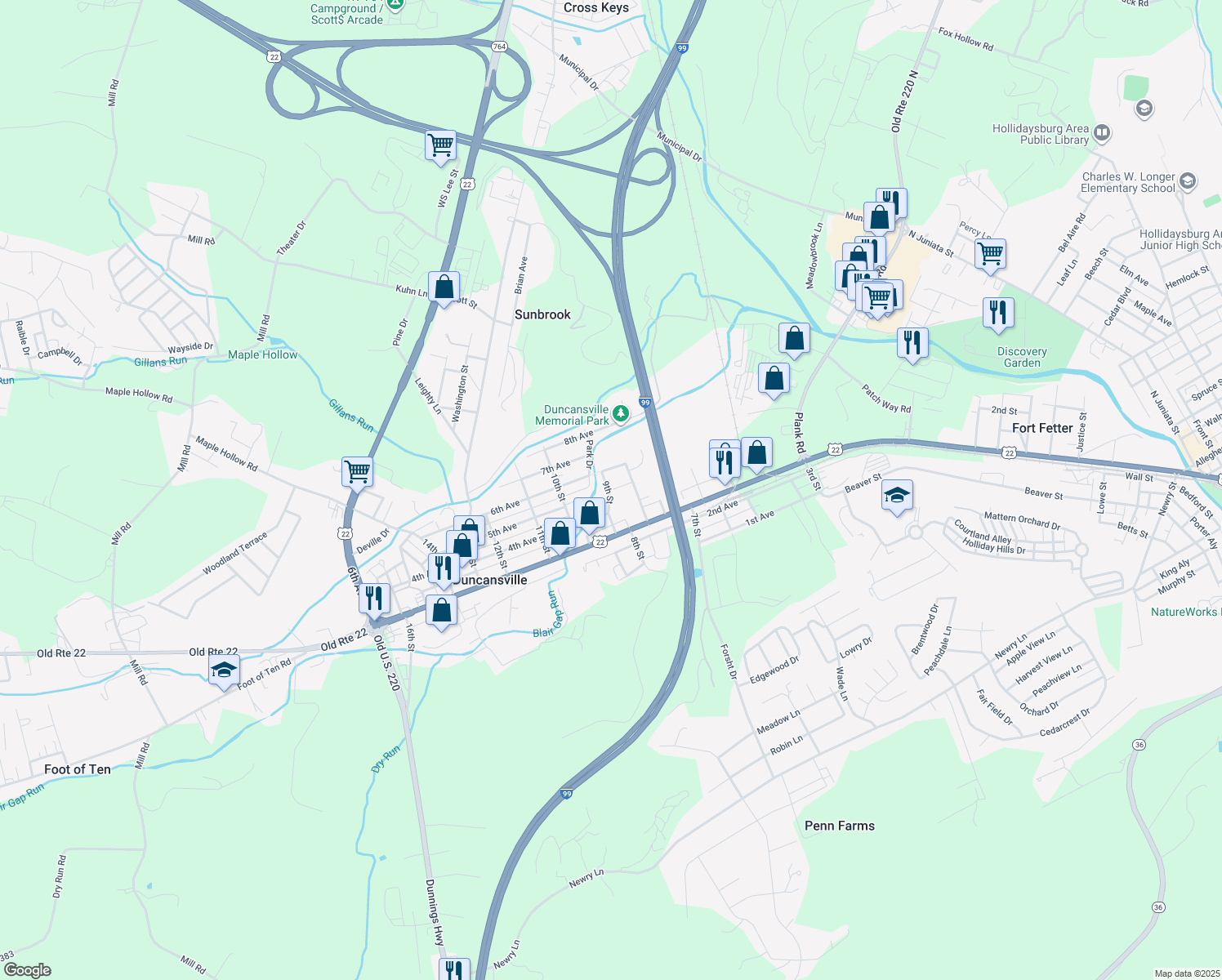 845 5th Avenue, Duncansville PA Walk Score