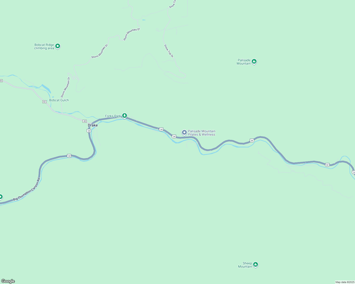 map of restaurants, bars, coffee shops, grocery stores, and more near 28 Rose Hall Way in Loveland