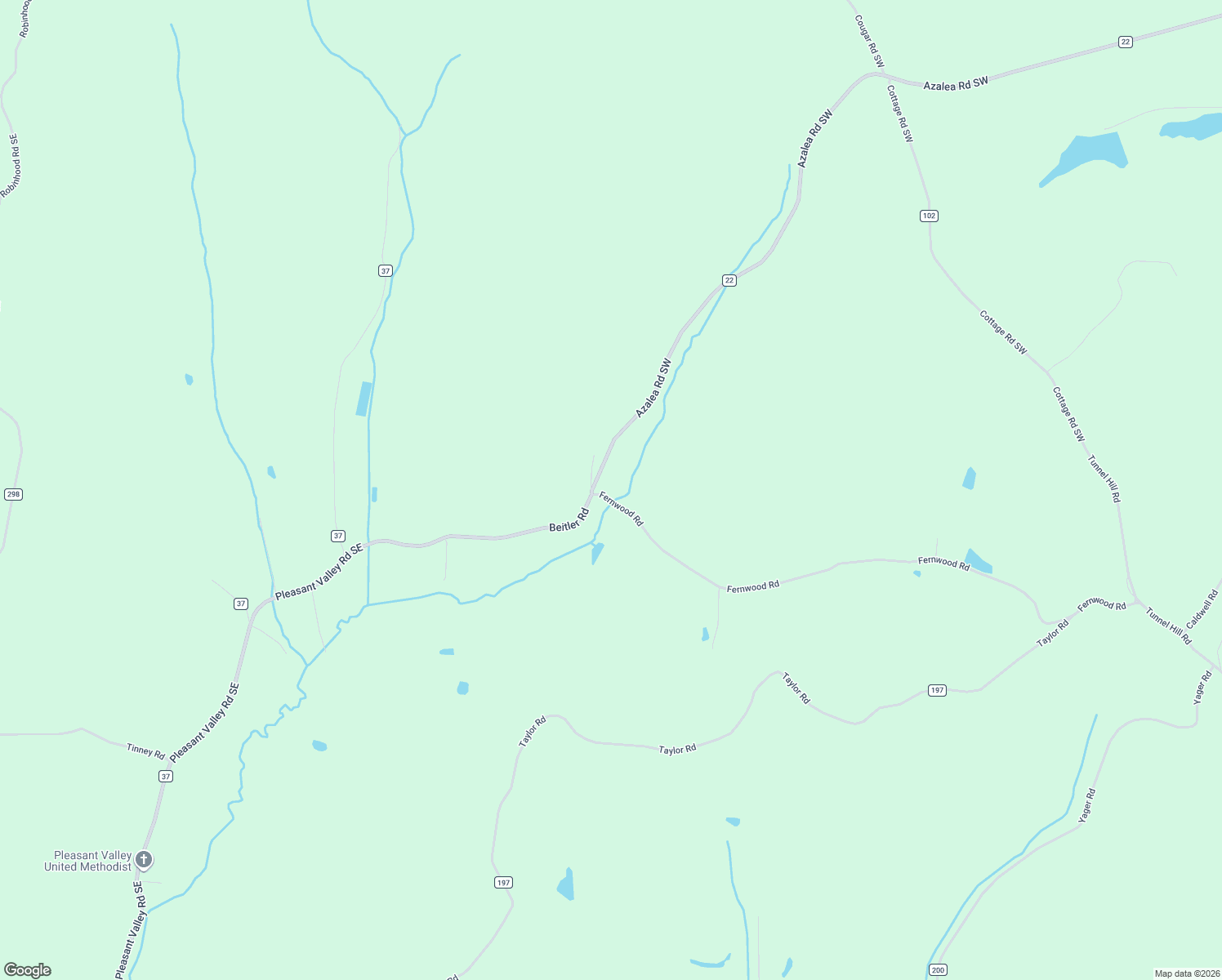 map of restaurants, bars, coffee shops, grocery stores, and more near 29395 Beitler Road in Dennison