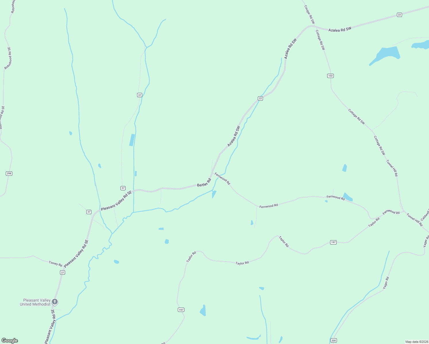 map of restaurants, bars, coffee shops, grocery stores, and more near 29395 Beitler Road in Dennison