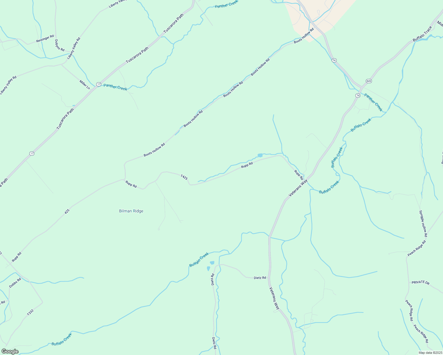 map of restaurants, bars, coffee shops, grocery stores, and more near 723 Rupp Road in Elliottsburg