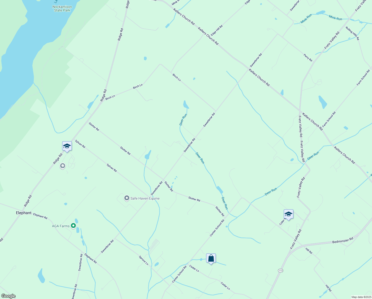 map of restaurants, bars, coffee shops, grocery stores, and more near 986 Sweetbriar Rd in Perkasie