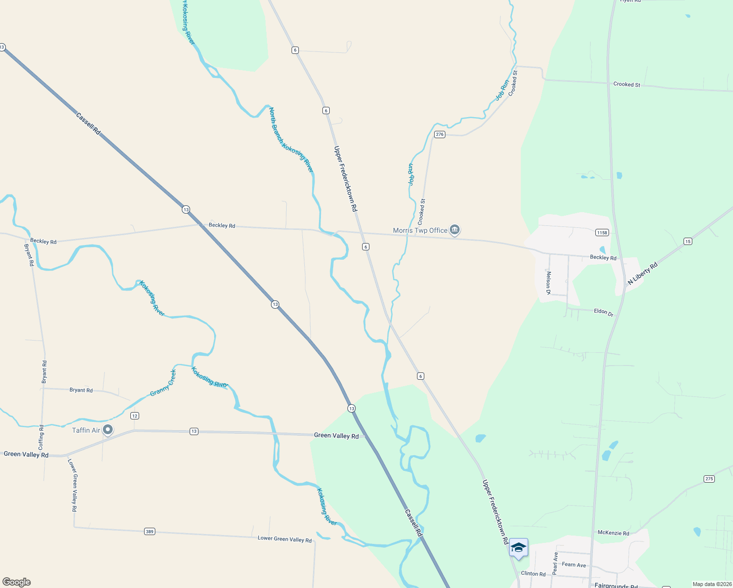 map of restaurants, bars, coffee shops, grocery stores, and more near 13683 Upper Fredericktown Road in Mount Vernon
