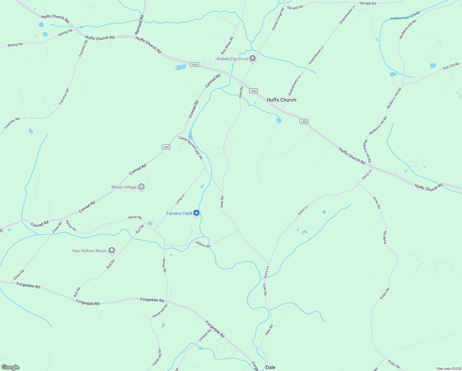 map of restaurants, bars, coffee shops, grocery stores, and more near 2 Camp Mensch Mill Rd in Barto