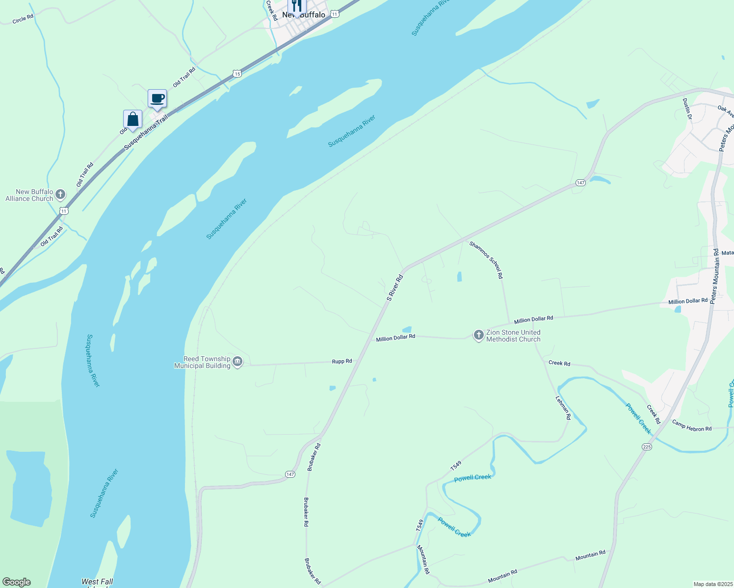 map of restaurants, bars, coffee shops, grocery stores, and more near 35 River Vista Drive in Halifax