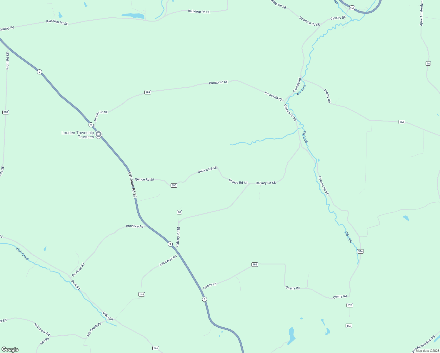map of restaurants, bars, coffee shops, grocery stores, and more near 7015 Quince Road Southeast in Amsterdam