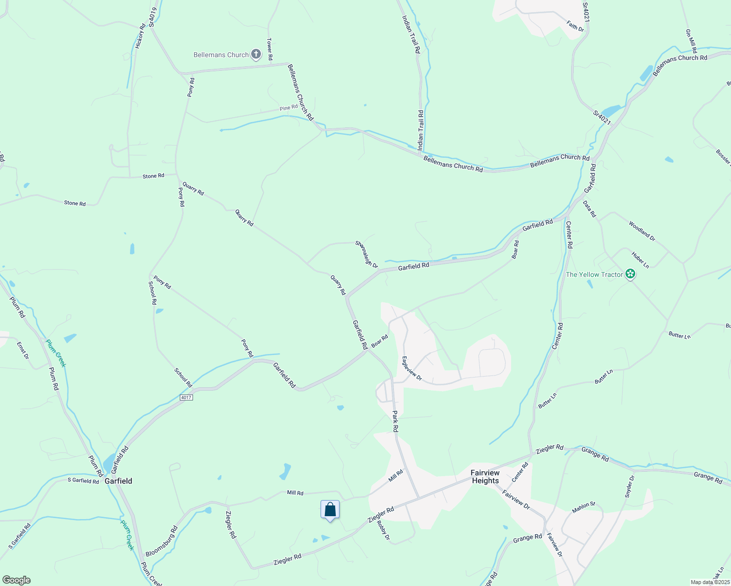map of restaurants, bars, coffee shops, grocery stores, and more near 1517 Garfield Rd in Mohrsville