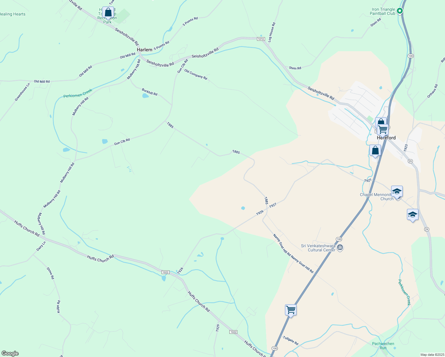 map of restaurants, bars, coffee shops, grocery stores, and more near 72 Grouse Hill Rd in Barto