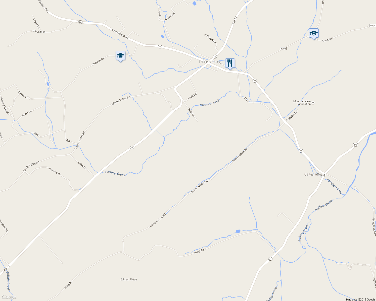 map of restaurants, bars, coffee shops, grocery stores, and more near in Perry County