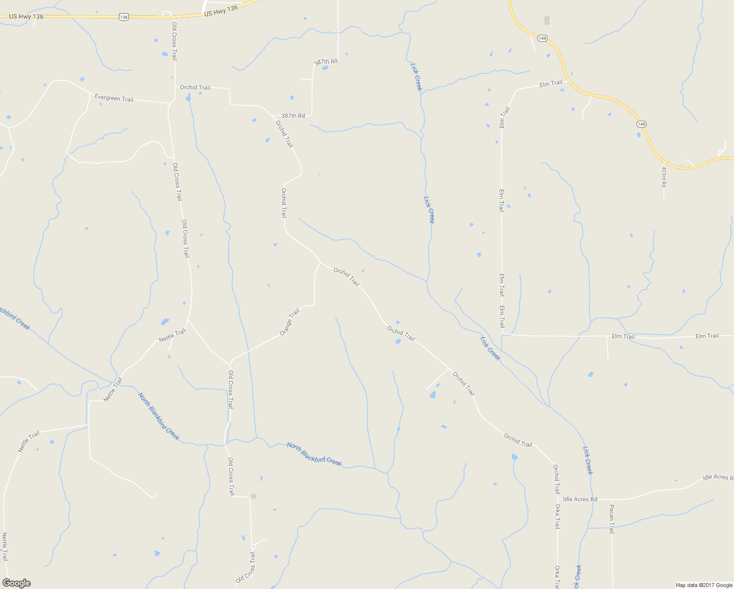 map of restaurants, bars, coffee shops, grocery stores, and more near Orchid Trail in Unionville